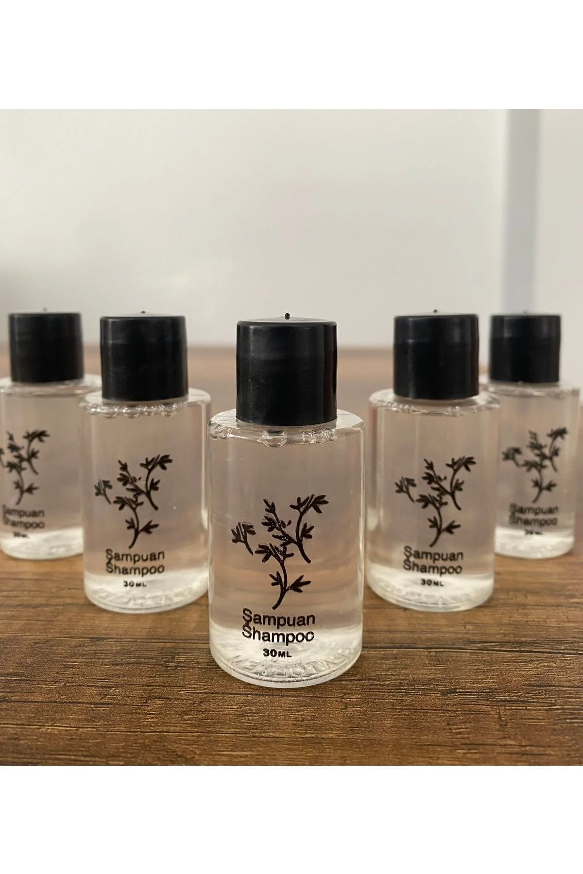 100 Adet Standart Otel Tipi Mini Duş Şampuanı 30 ml Silindir Şişe