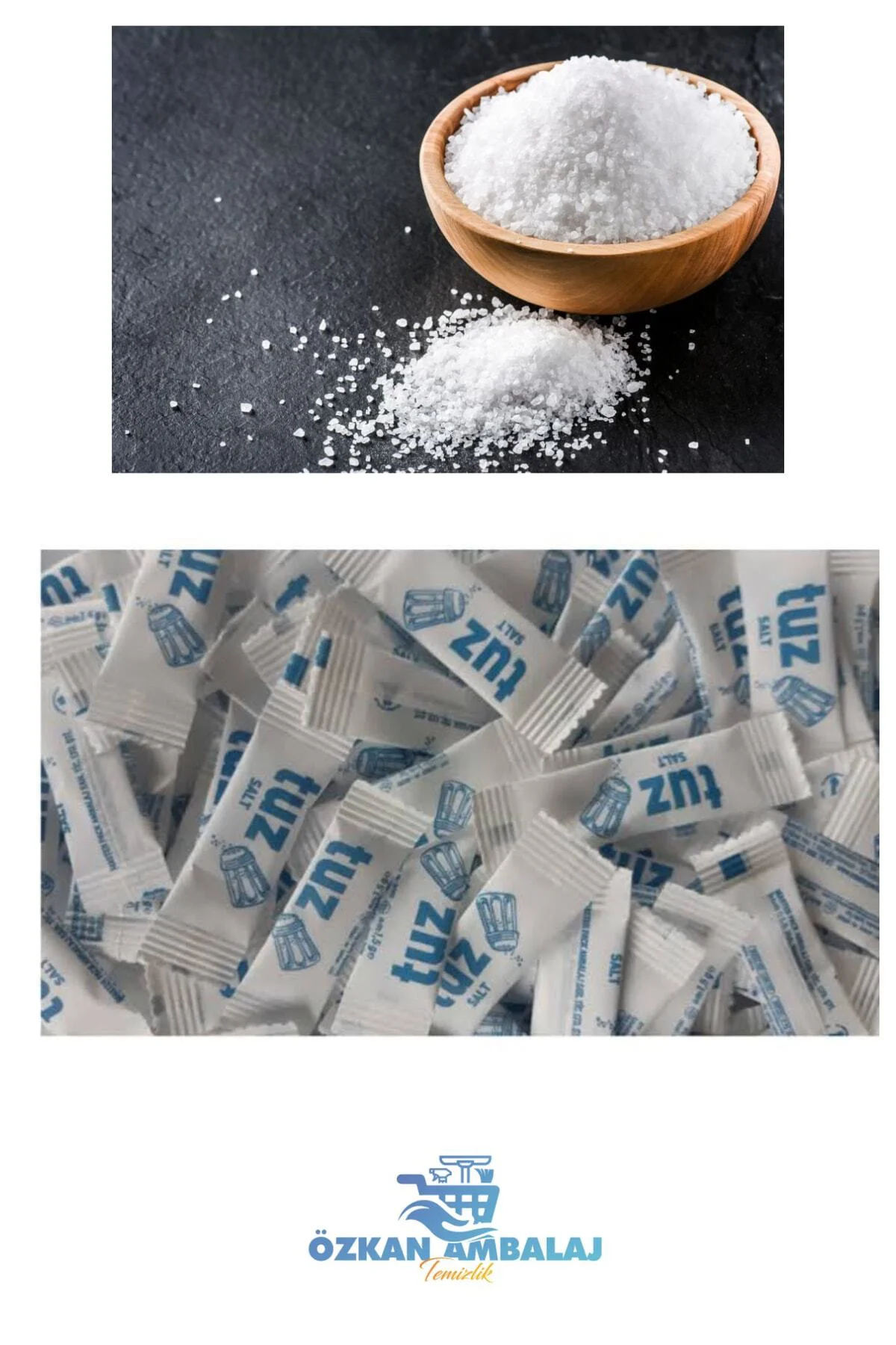 100 Adet Stick Tuz Tek Kullanımlık Paket / Paketli / Servis Tuz