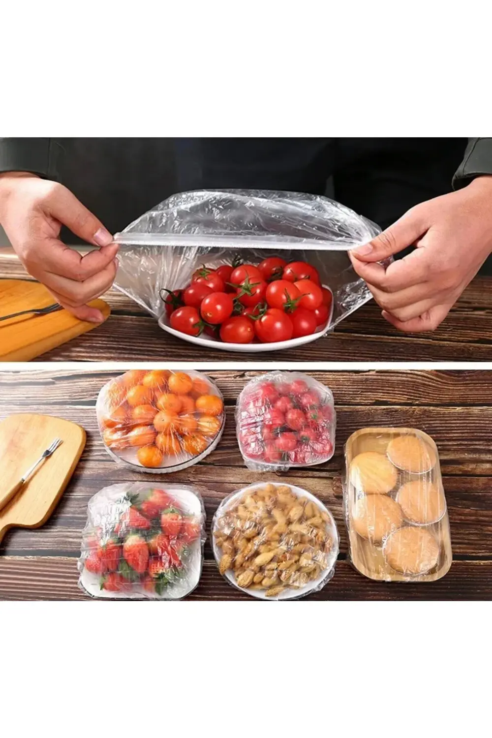 100 adet tabak bonesi tazeliği koruyan-pratik-tabak-tencere-karpu