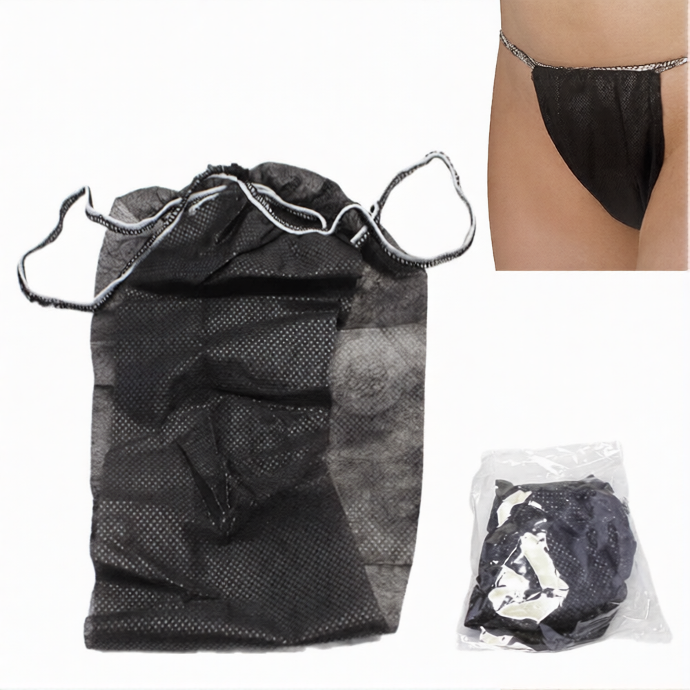 100 Adet Tek Kullanımlık Tela Nonwoven Tanga Külot Tek Tek Poşetl