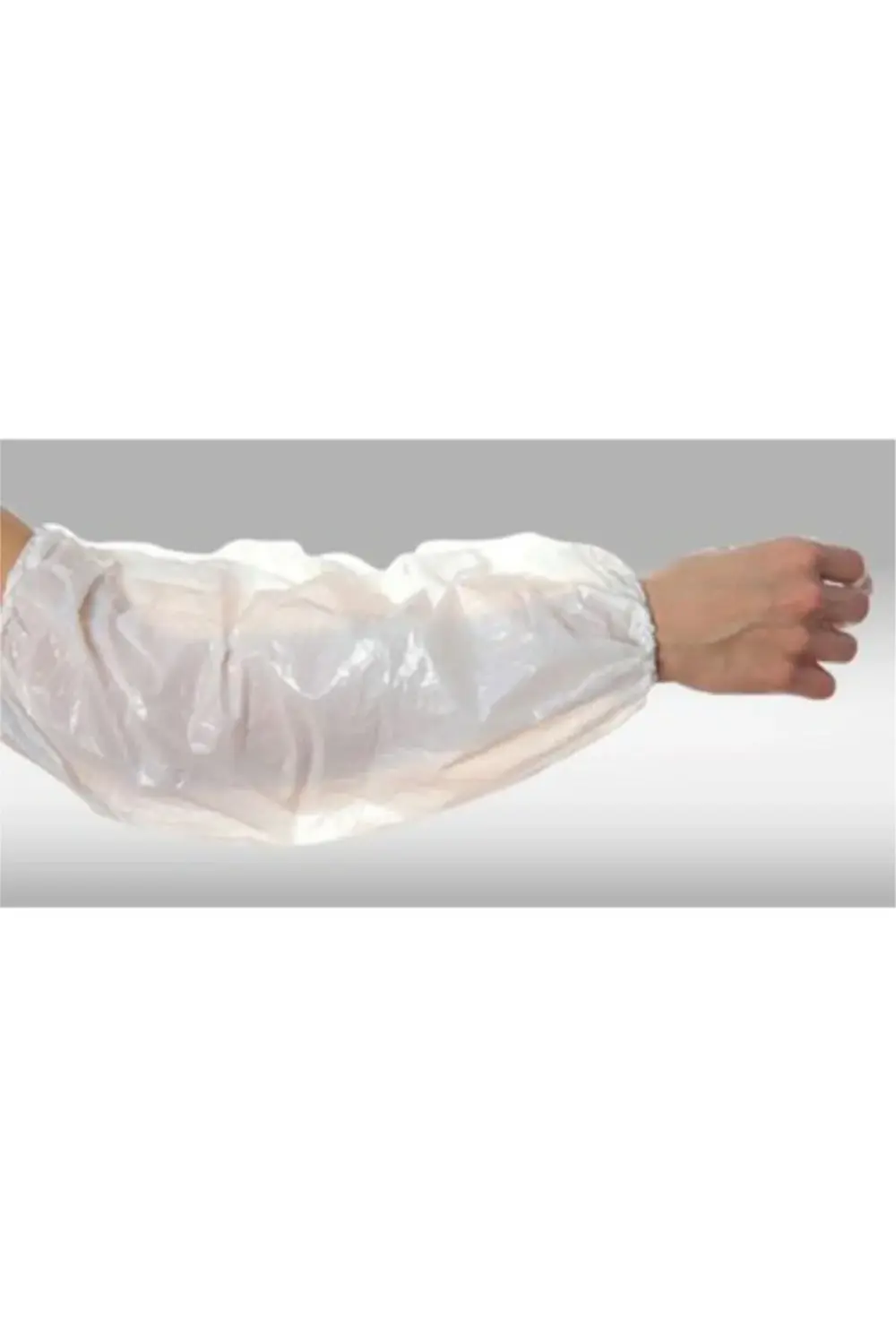 100 Adet - Tek Kullanımlık Naylon Kolluk Beyaz