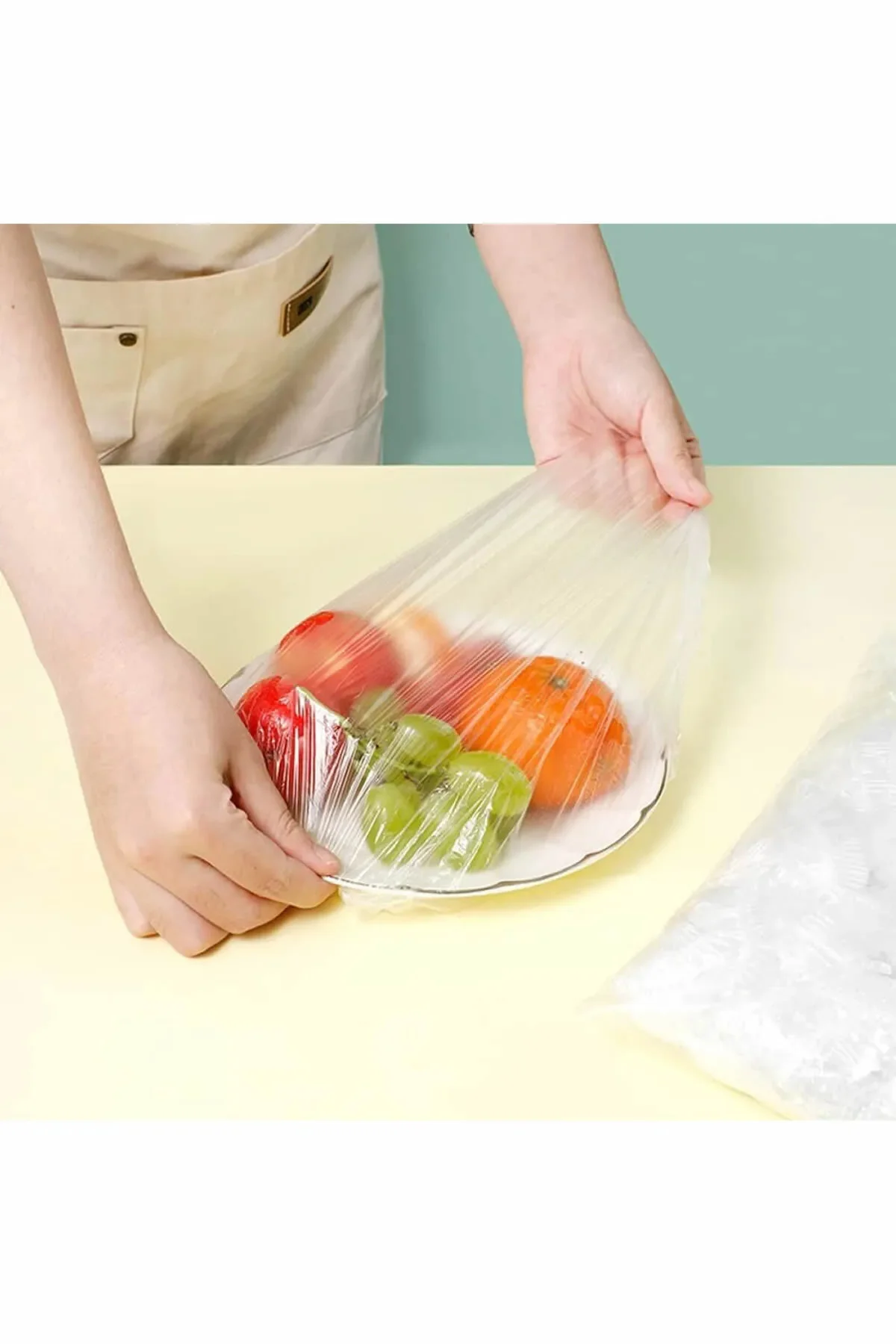 100 Adet Tencere bonesi Gıda Koruyucu Lastikli Bone