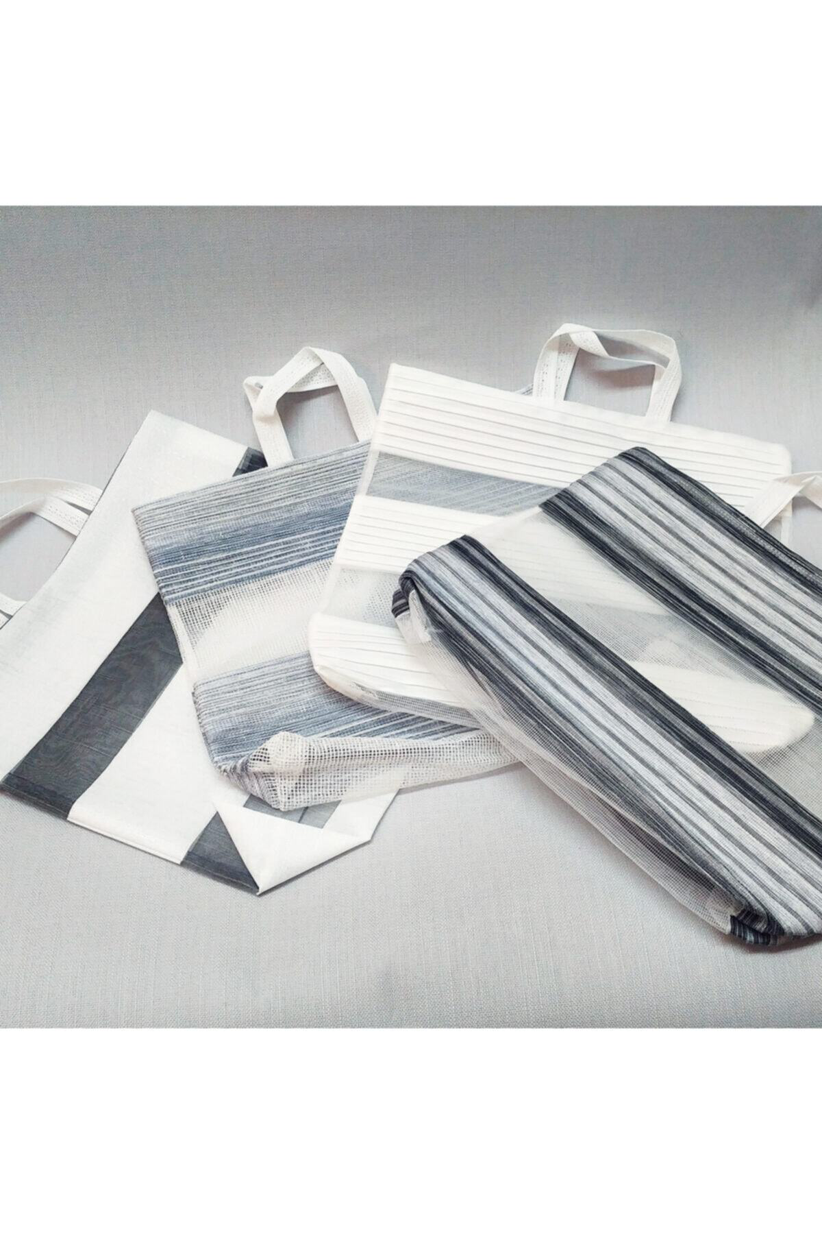 100 Adet Trend Boy Zebra Stor Eczane Çantası Karışık Renklerde