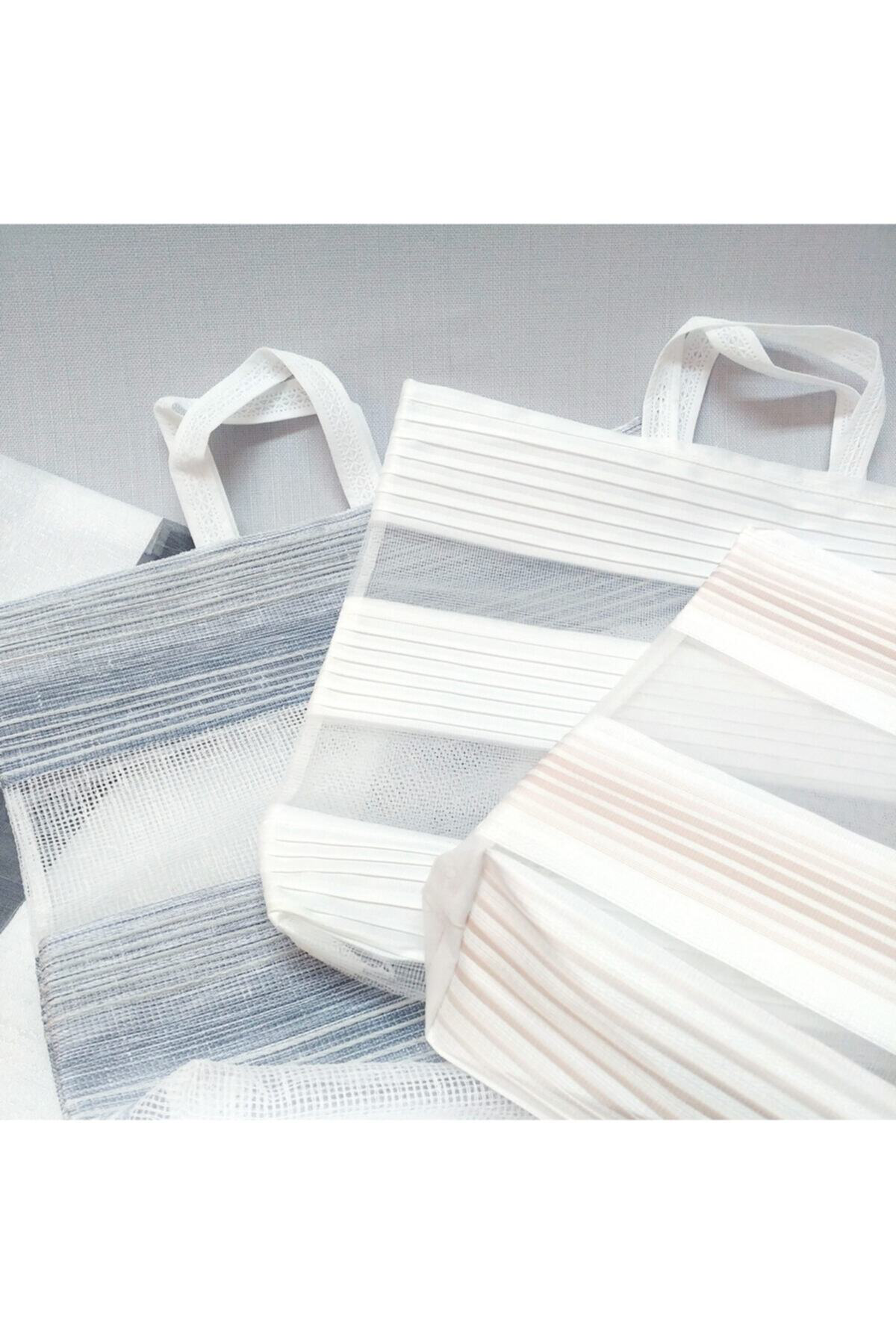 100 Adet Trend Boy Zebra Stor Eczane Çantası Karışık Renklerde