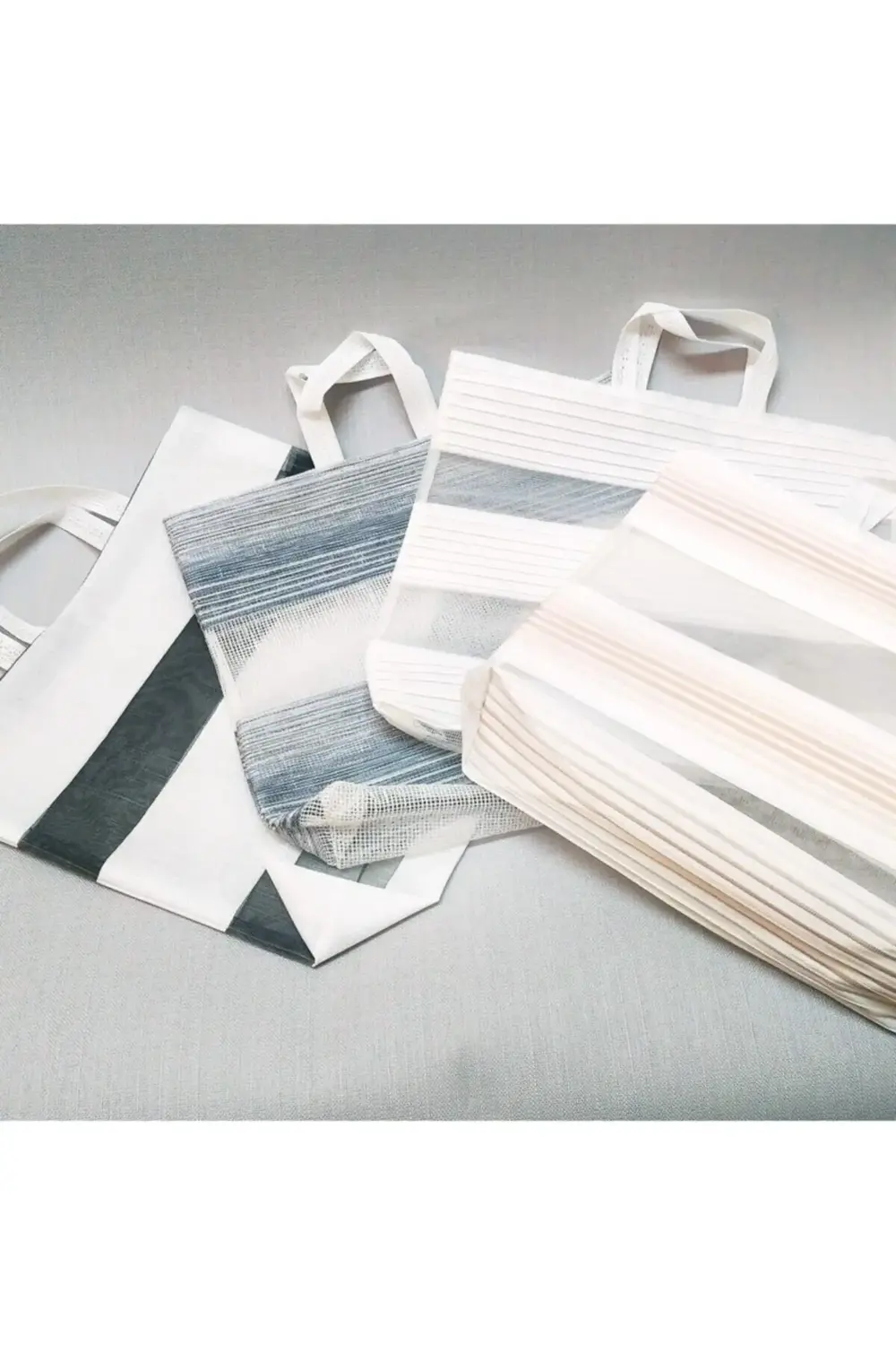 100 Adet Trend Boy Zebra Stor Eczane Çantası Karışık Renklerde