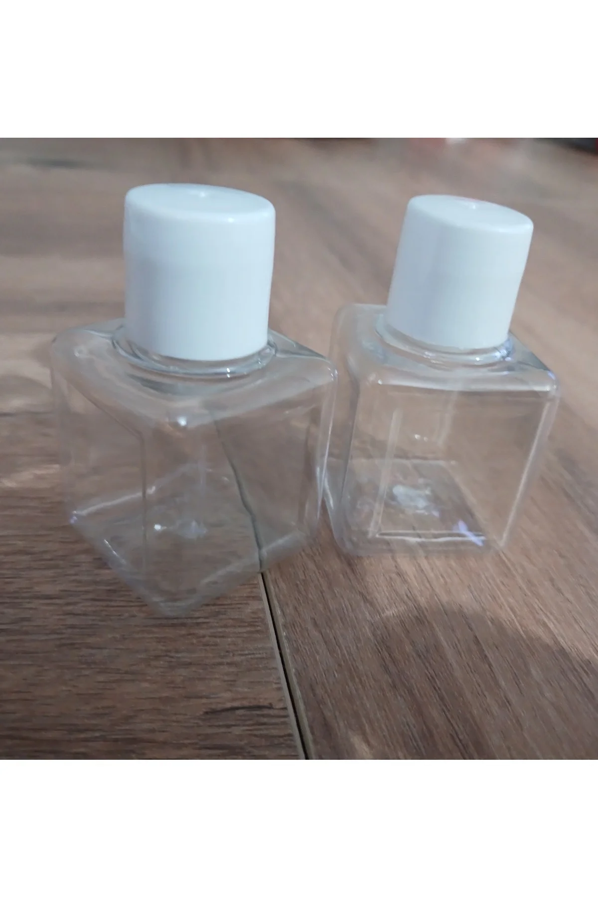 100 Adet Us-7 Kapaklı Boş Şişe 35 Ml Dekoratif Şampuan Şişesi