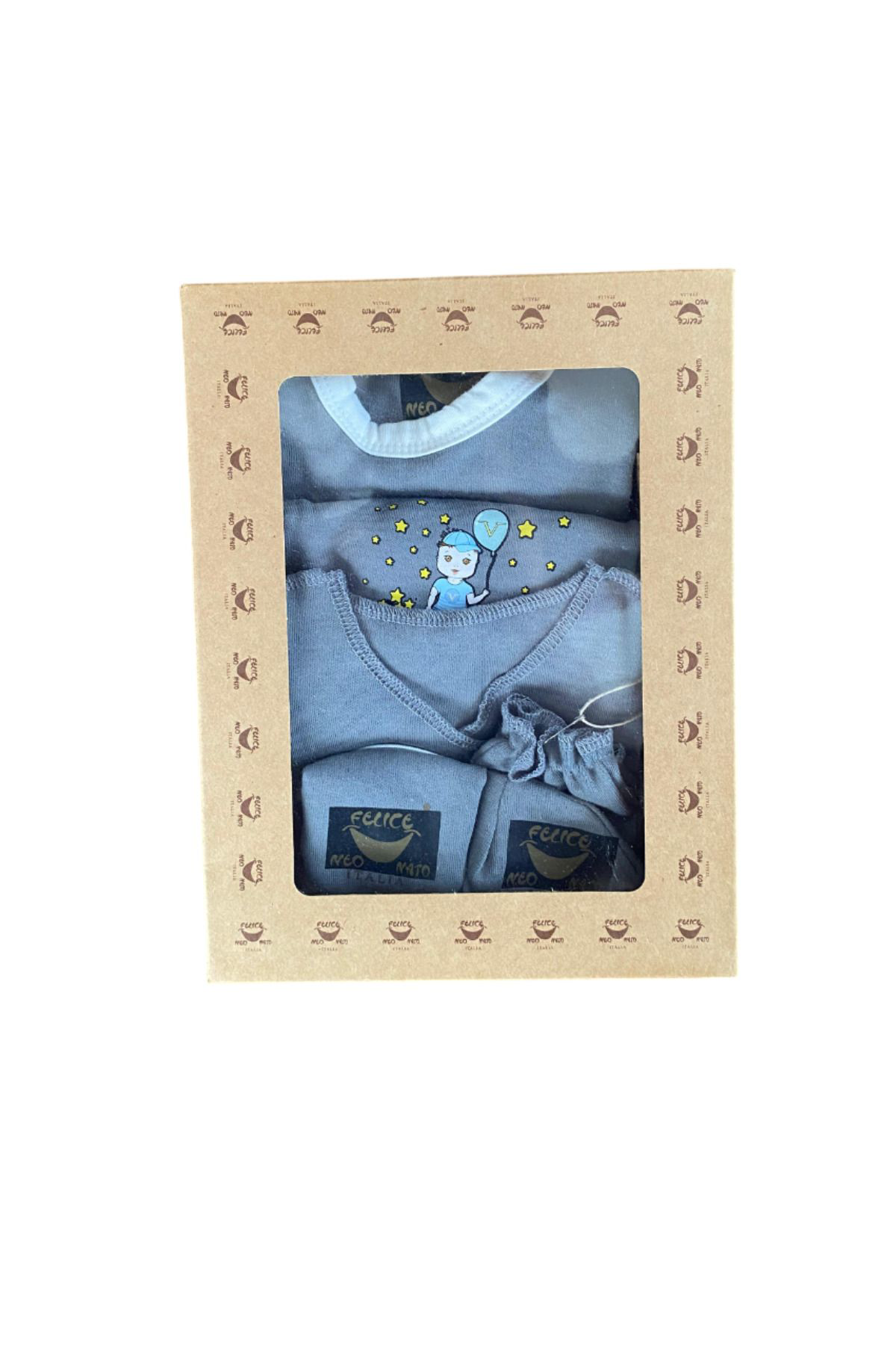 Otel Bukleti %100 Antialerjik Hastane Çıkış Seti Bebek Takımı 7 Parça Zıbın Se