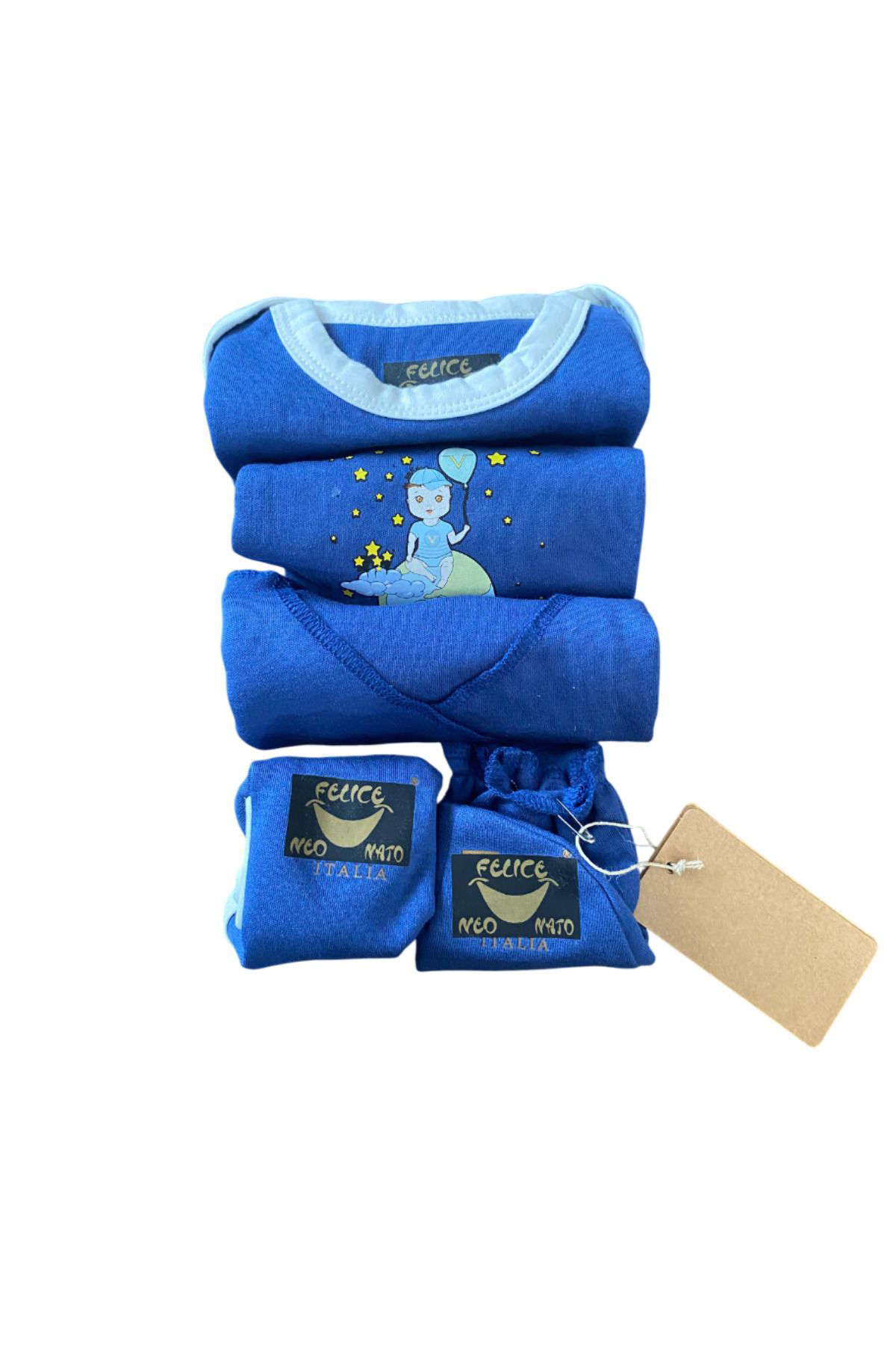 Otel Bukleti %100 Antialerjik Hastane Çıkış Seti Bebek Takımı 7 Parça Zıbın Se