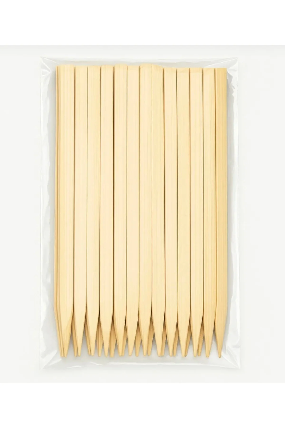 %100 Bambu Yassı Kebap Çubuğu