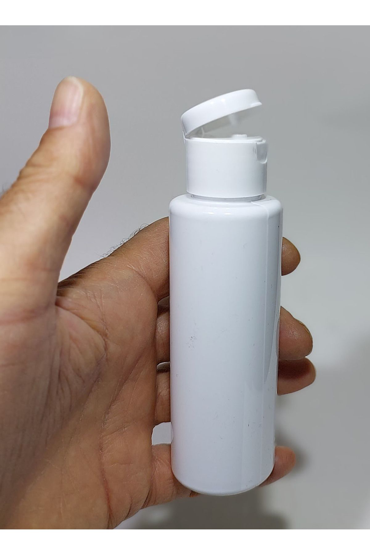 Wellline 100 Cc Düz Model Pet Şişe -Beyaz Kapaklı - 100 Ml Boş Pet Şişe (2