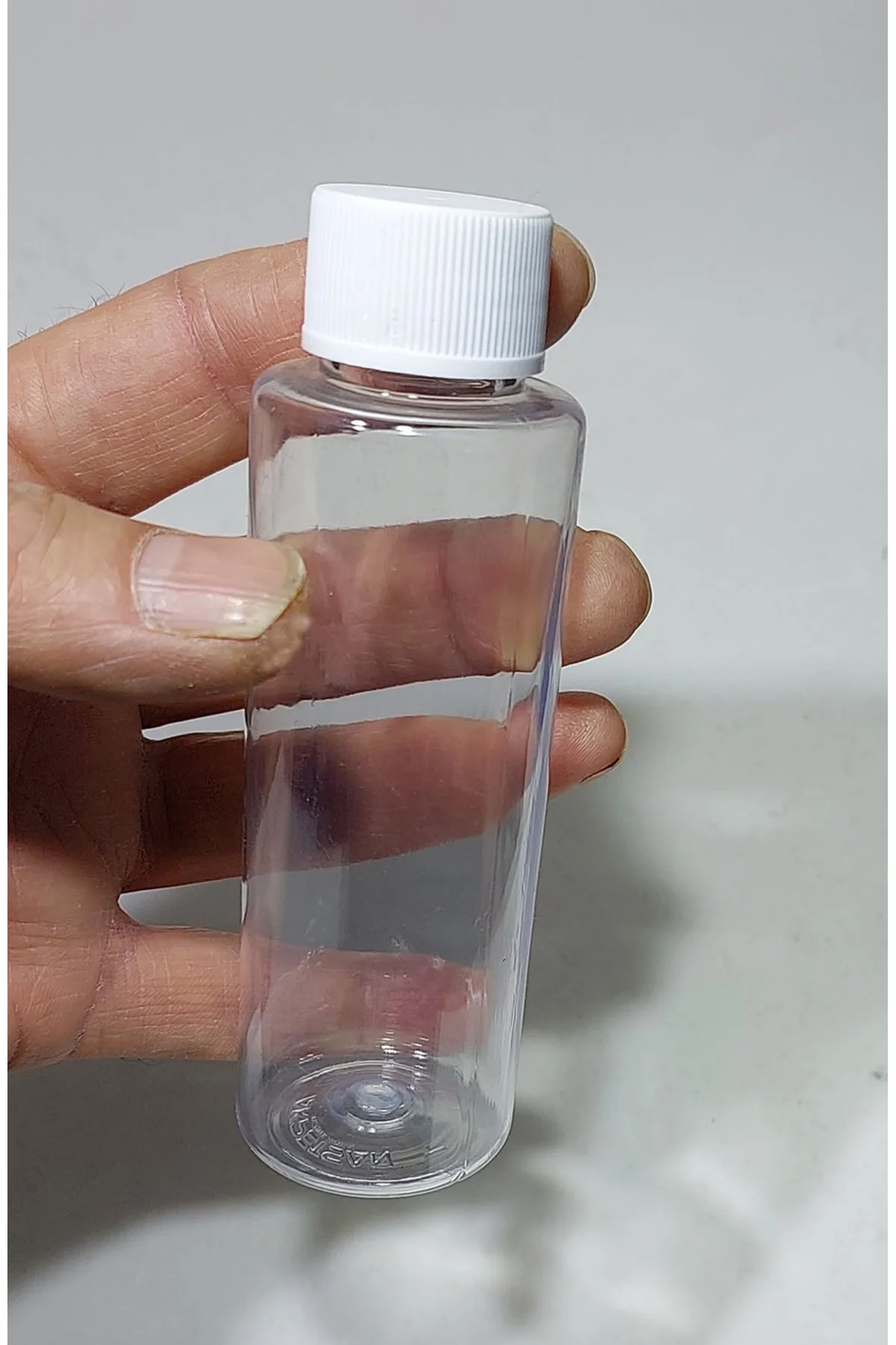 100 Cc Düz Model Pet Şişe - Beyaz Kapaklı - 100 Ml Boş Pet Şişe (