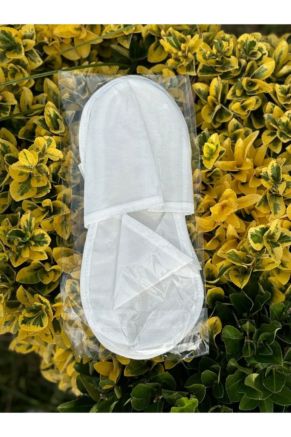 100 Çift Biye Kenarlı Jelatin Poşette Eva Taban (3mm) Beyaz Tela