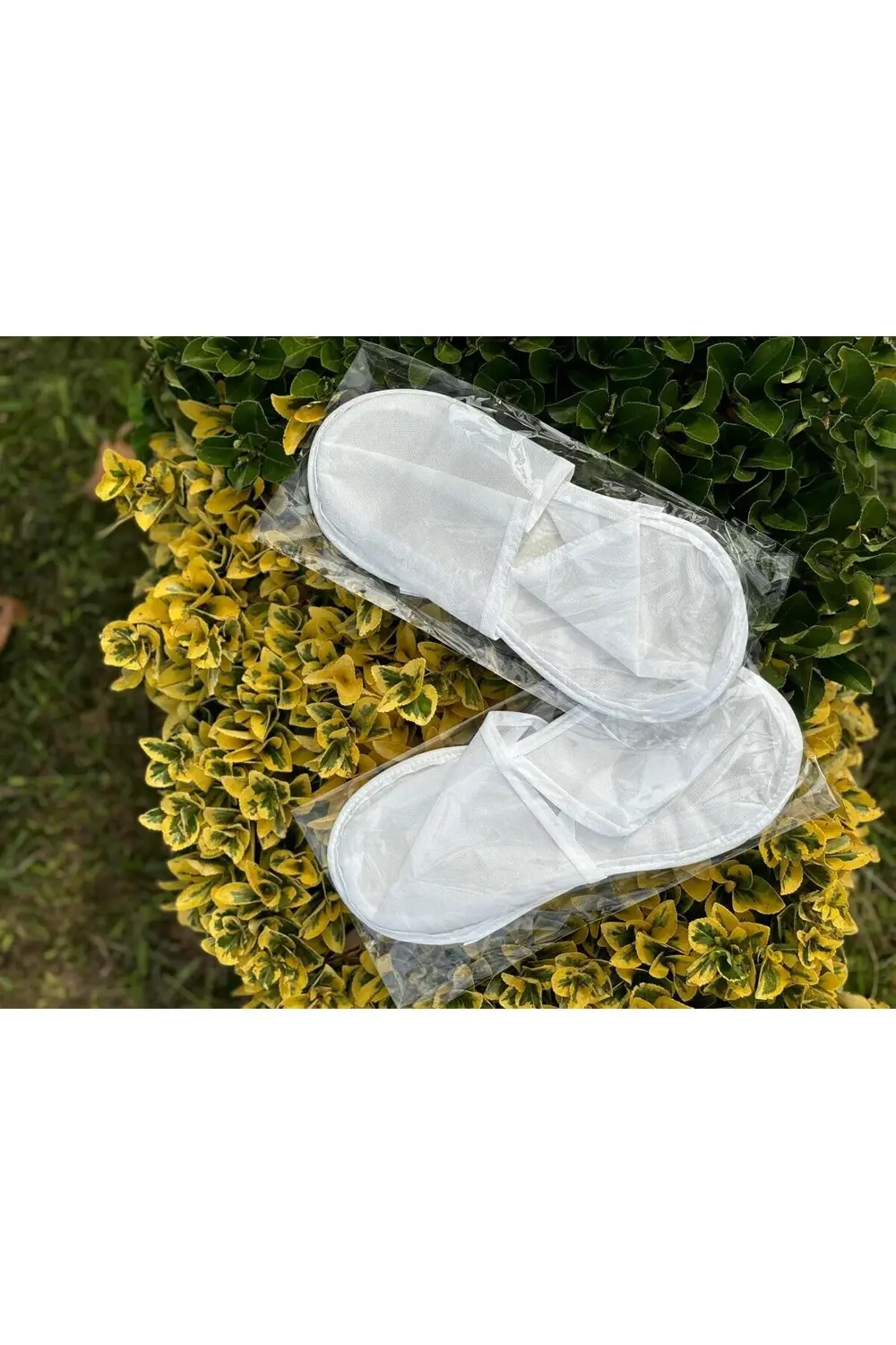 100 Çift Biye Kenarlı Jelatin Poşette Eva Taban (3mm) Beyaz Tela