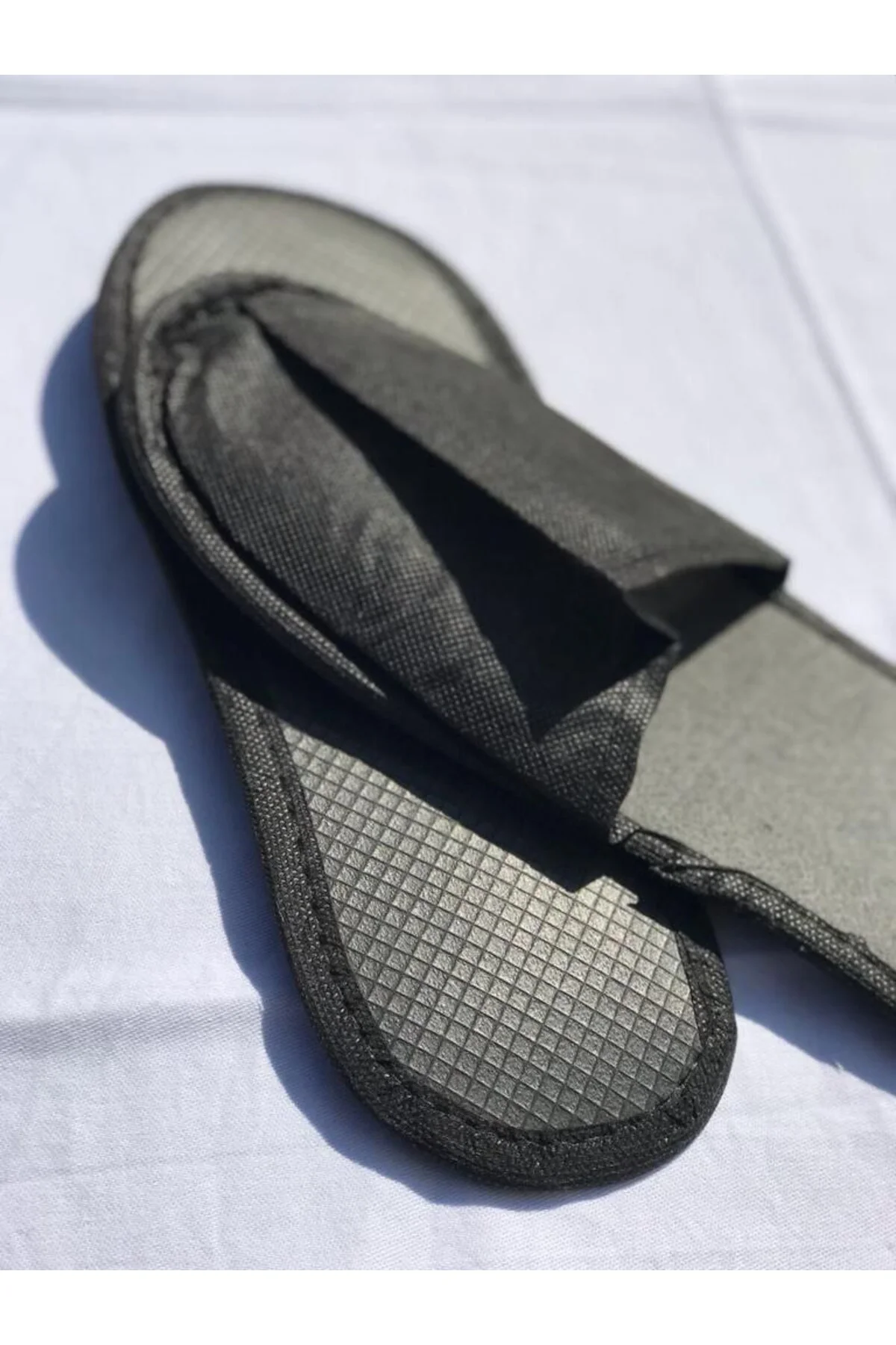 100 Çift Çevre Biyeli Siah Tela Otel Terliği Tek Kullanımlık