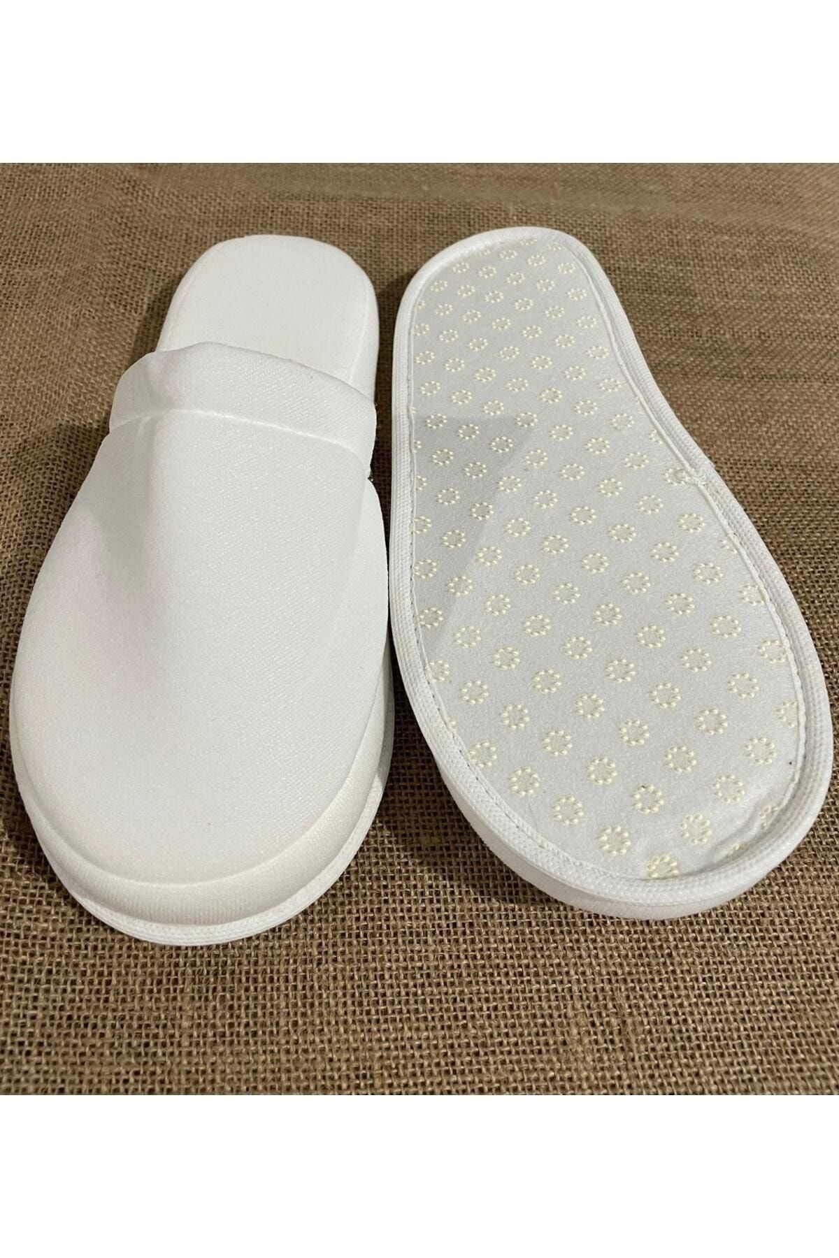 Private 100 Çift Çift Kat Polyester Havlu Süslenebilir Lohusa Terliği Kal