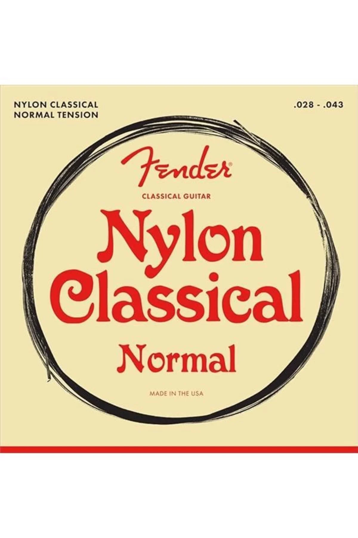 100 Clear/Silver Tie Nylon Classical Strings Takım Tel Klasik Git