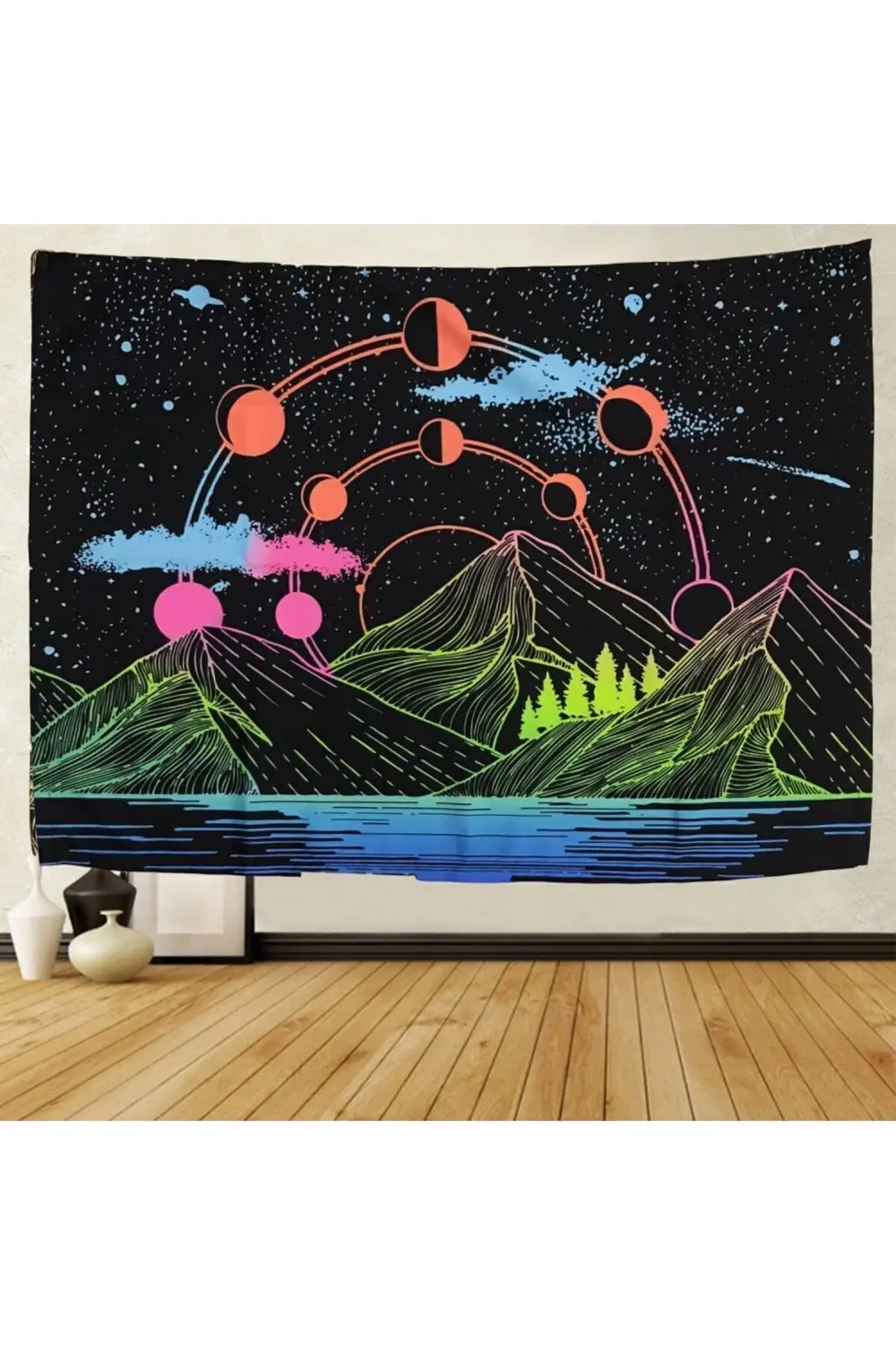 100 cm 150 cm Colour Moon Duvar Halısı