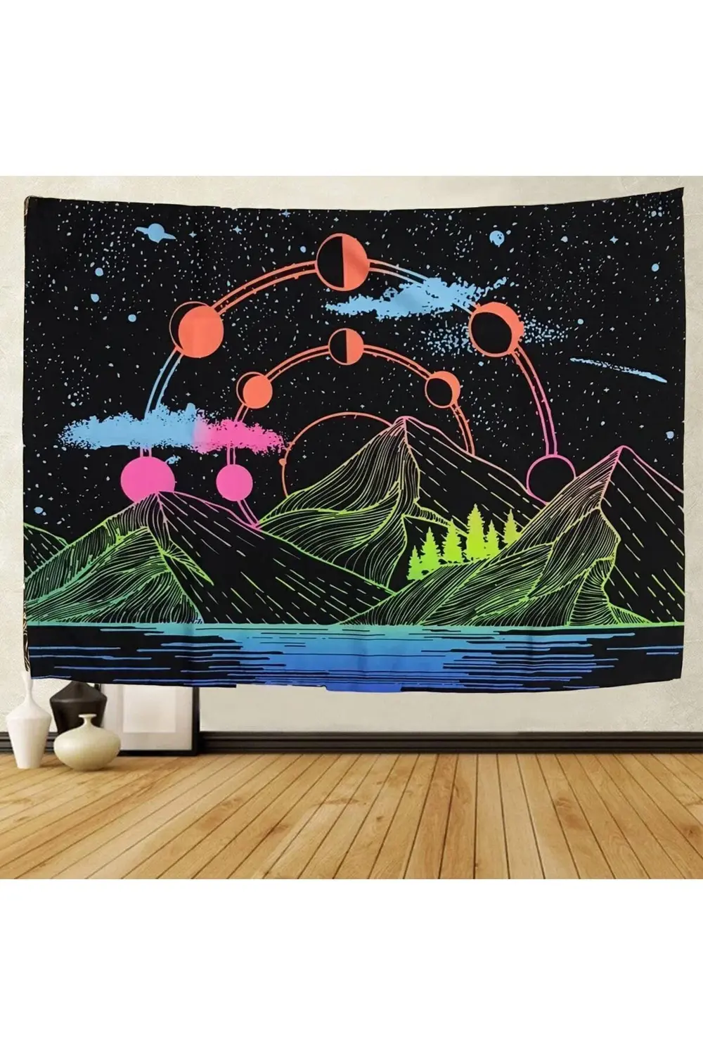 100 cm 150 cm Colour Moon Duvar Halısı