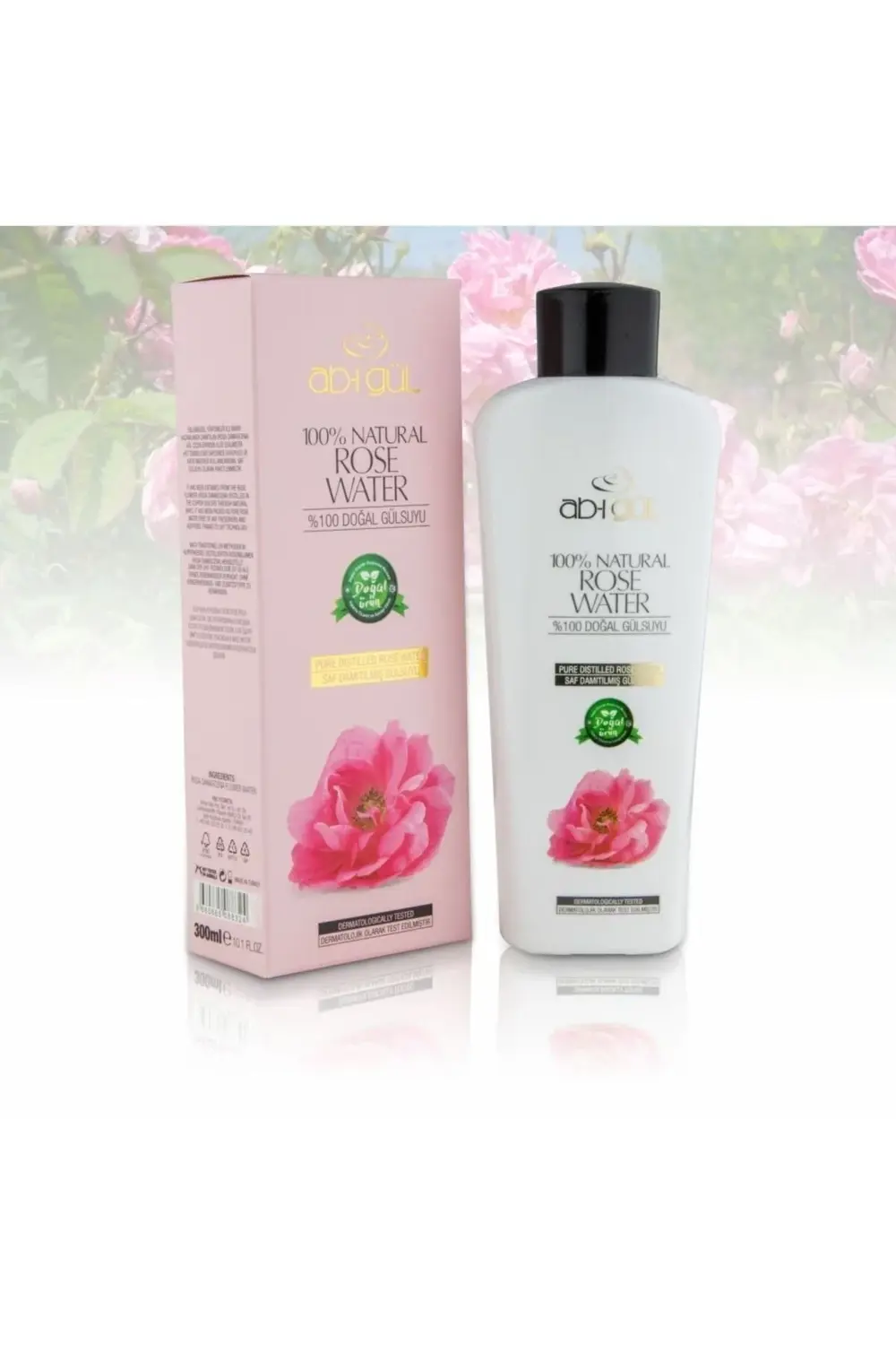 %100 Doğal Gül Suyu 300 Ml