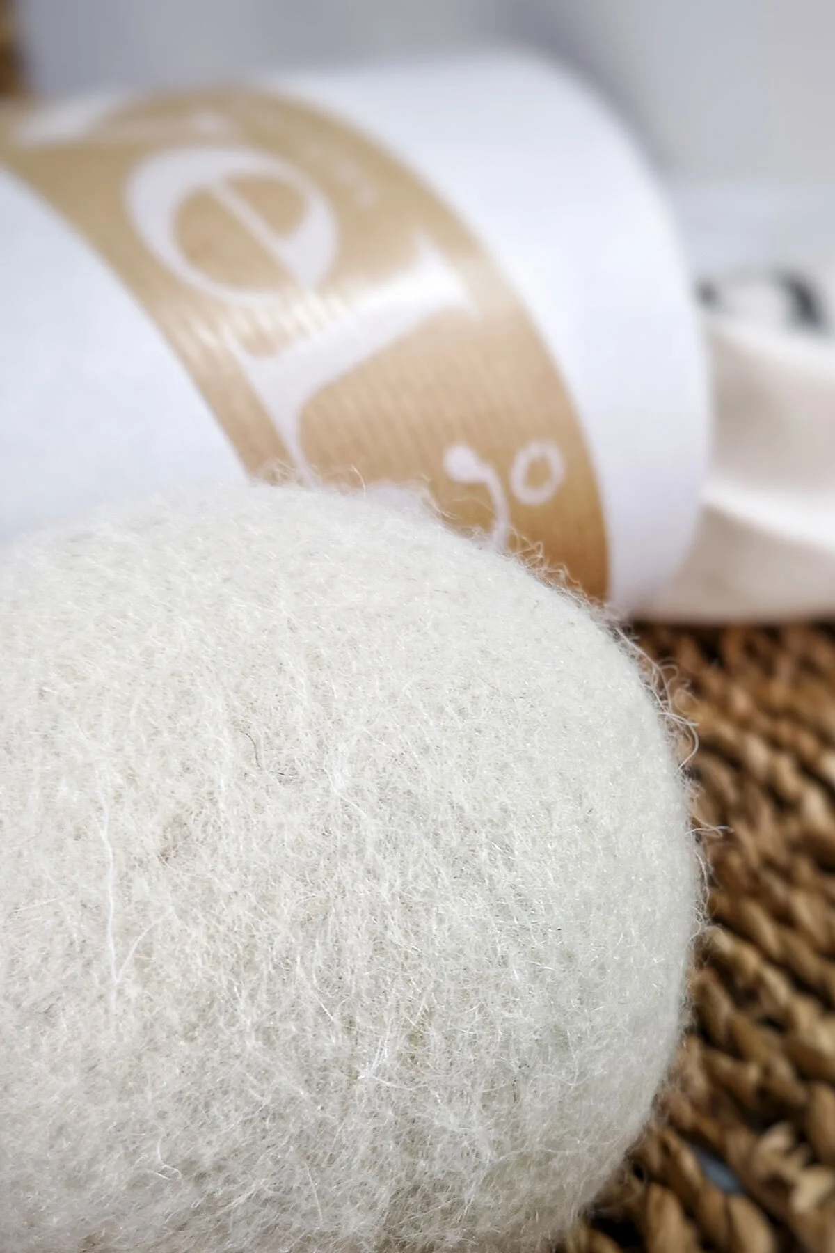 %100 Doğal Merinos Yünü Çamaşır Makinesi Yün Kurutma Topu