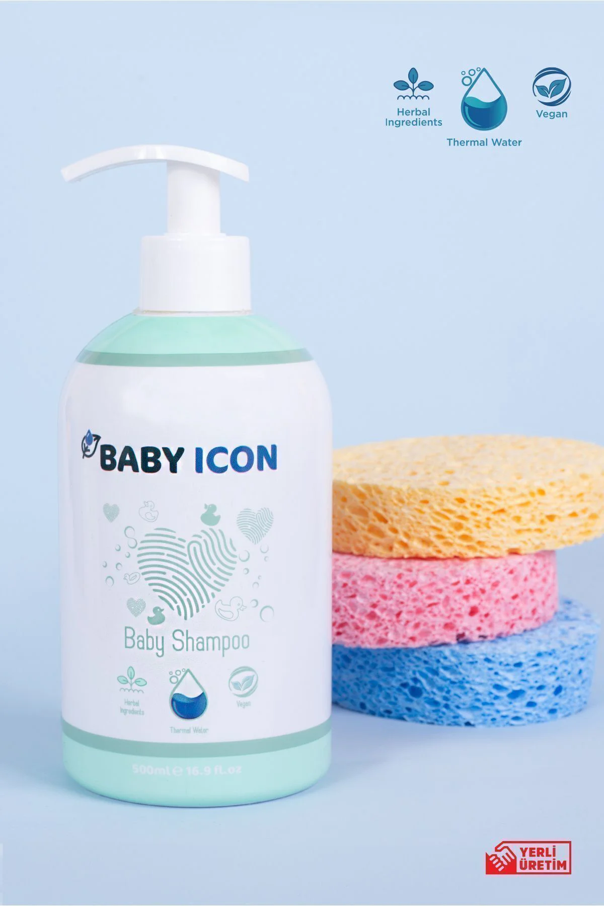 %100 Doğal Organik Vegan Bebek Şampuanı Konak Önleyici 300ML Term
