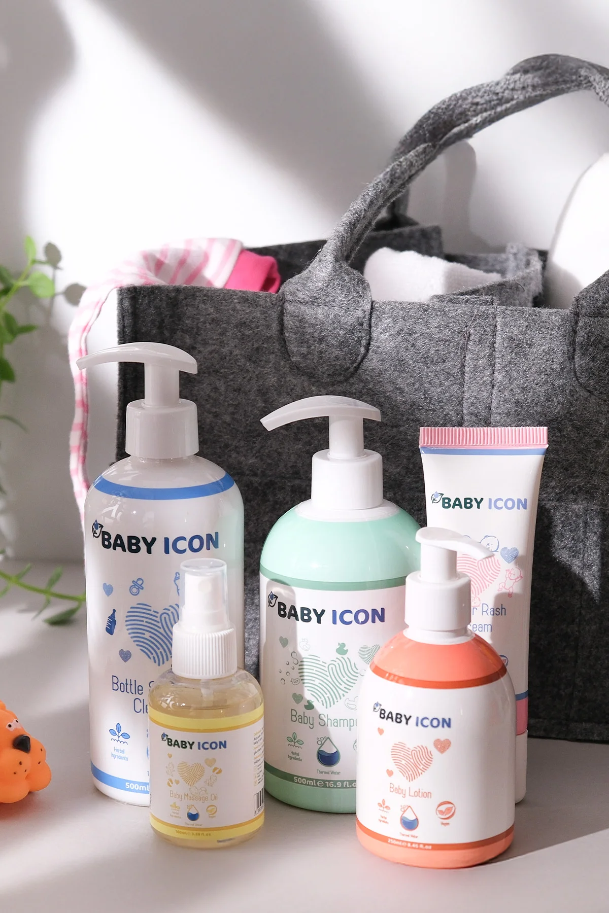 %100 Doğal Organik Vegan Hoşgeldin Anne Bebek Keçe Organize Bakım