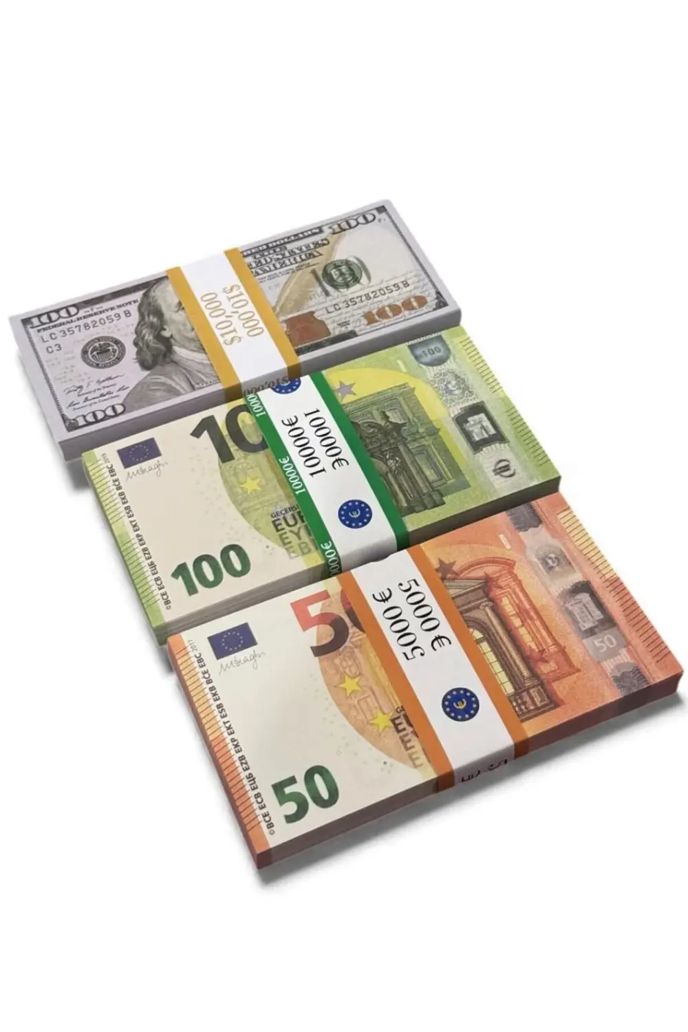 100 Dolar + 100 Euro + 50 Euro 3’lü Düğün Atma Parası–Kına, Parti