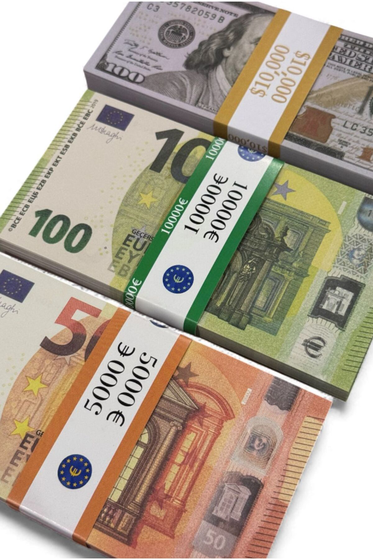 100 Dolar + 100 Euro + 50 Euro 3’lü Düğün Atma Parası–Kına, Parti