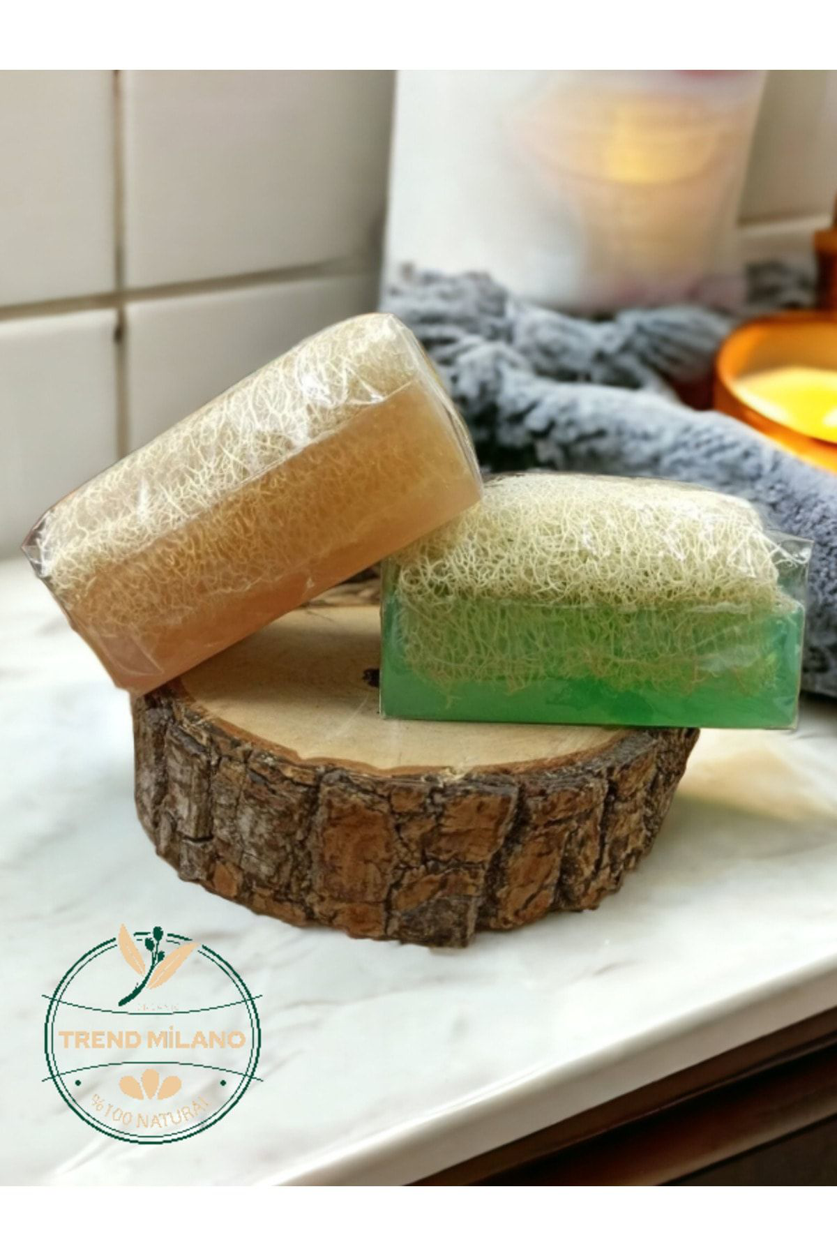 %100 El Yapımı Doğal Kabak Lifli Pirinç Özlü Ve Aloe Vera Premium