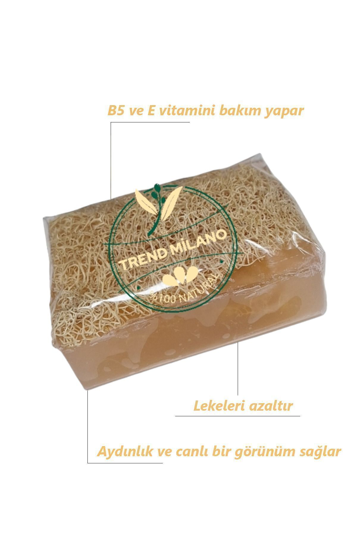 Trendmilano %100 El Yapımı Doğal Kabak Lifli Pirinç Özlü Premium Peeling Etki