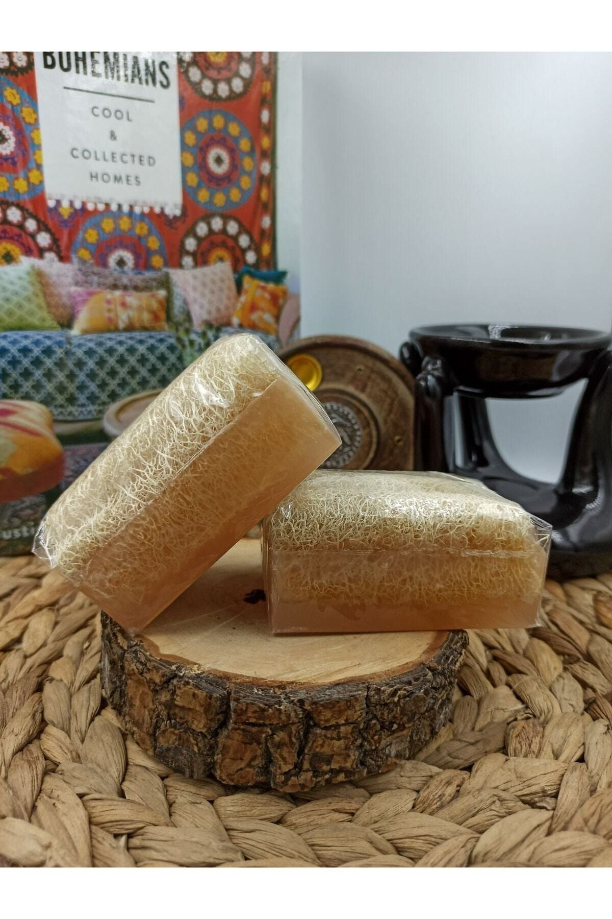 Trendmilano %100 El Yapımı Doğal Kabak Lifli Pirinç Özlü Premium Peeling Etki