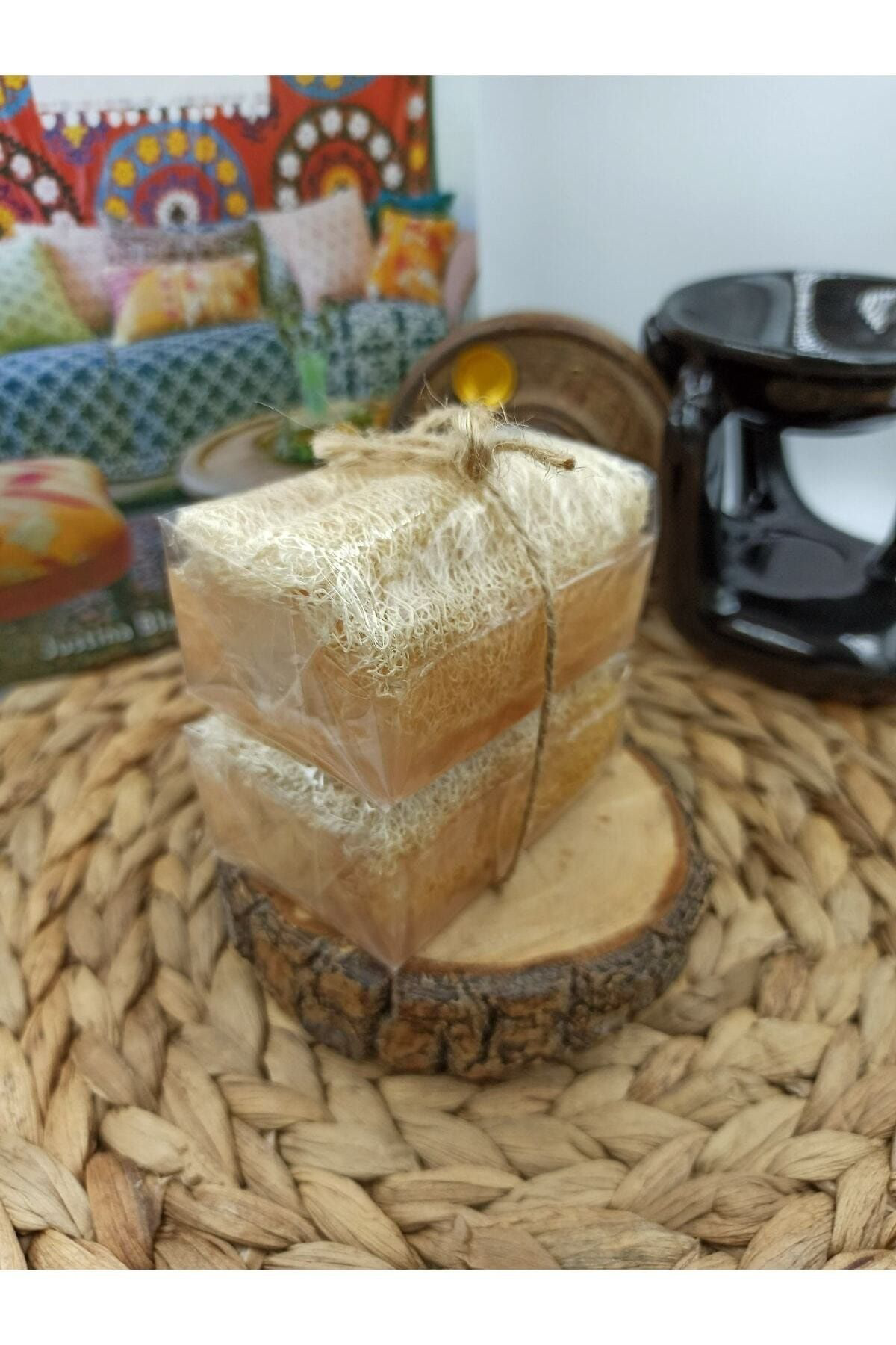 Trendmilano %100 El Yapımı Doğal Kabak Lifli Pirinç Özlü Premium Peeling Etki