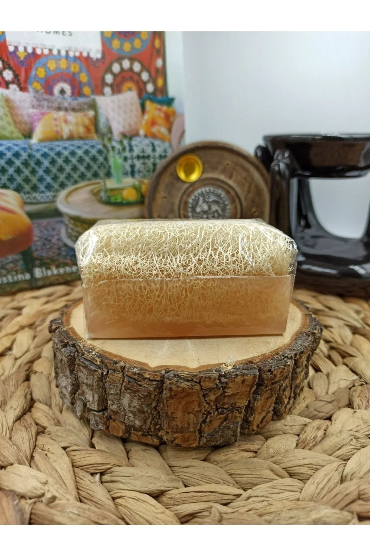 %100 El Yapımı Doğal Kabak Lifli Pirinç Özlü Premium Peeling Etki