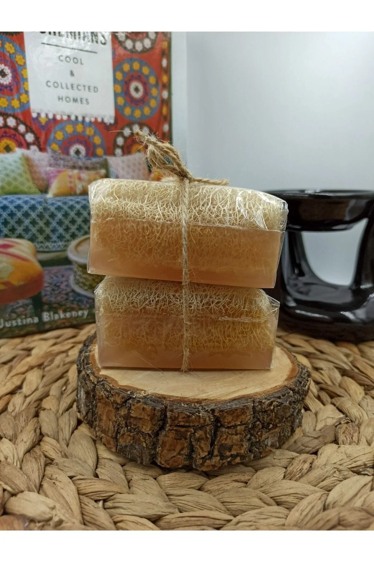 %100 El Yapımı Doğal Kabak Lifli Pirinç Özlü Premium Peeling Etki