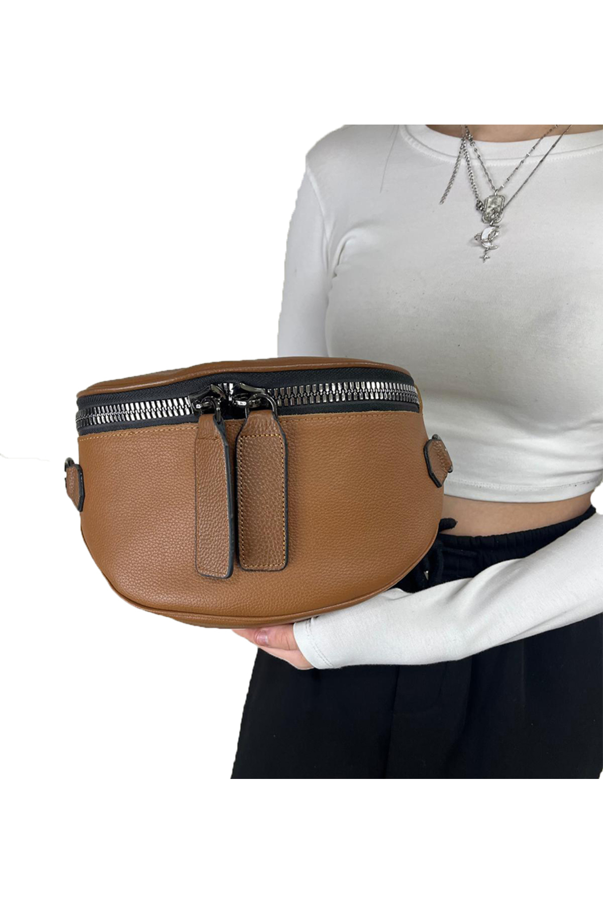 Hbs 100% Gerçek Deri Bel Çantasi (Bady Bag)