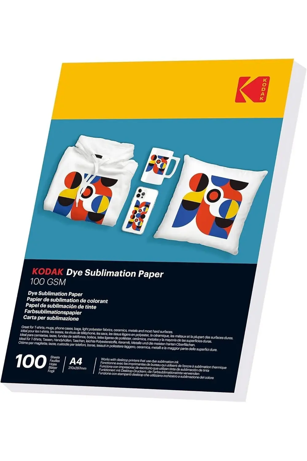 100 Gr/m2 20x30(A4)-100 Adet Sublimasyon Transfer Kağıdı - 9891-1