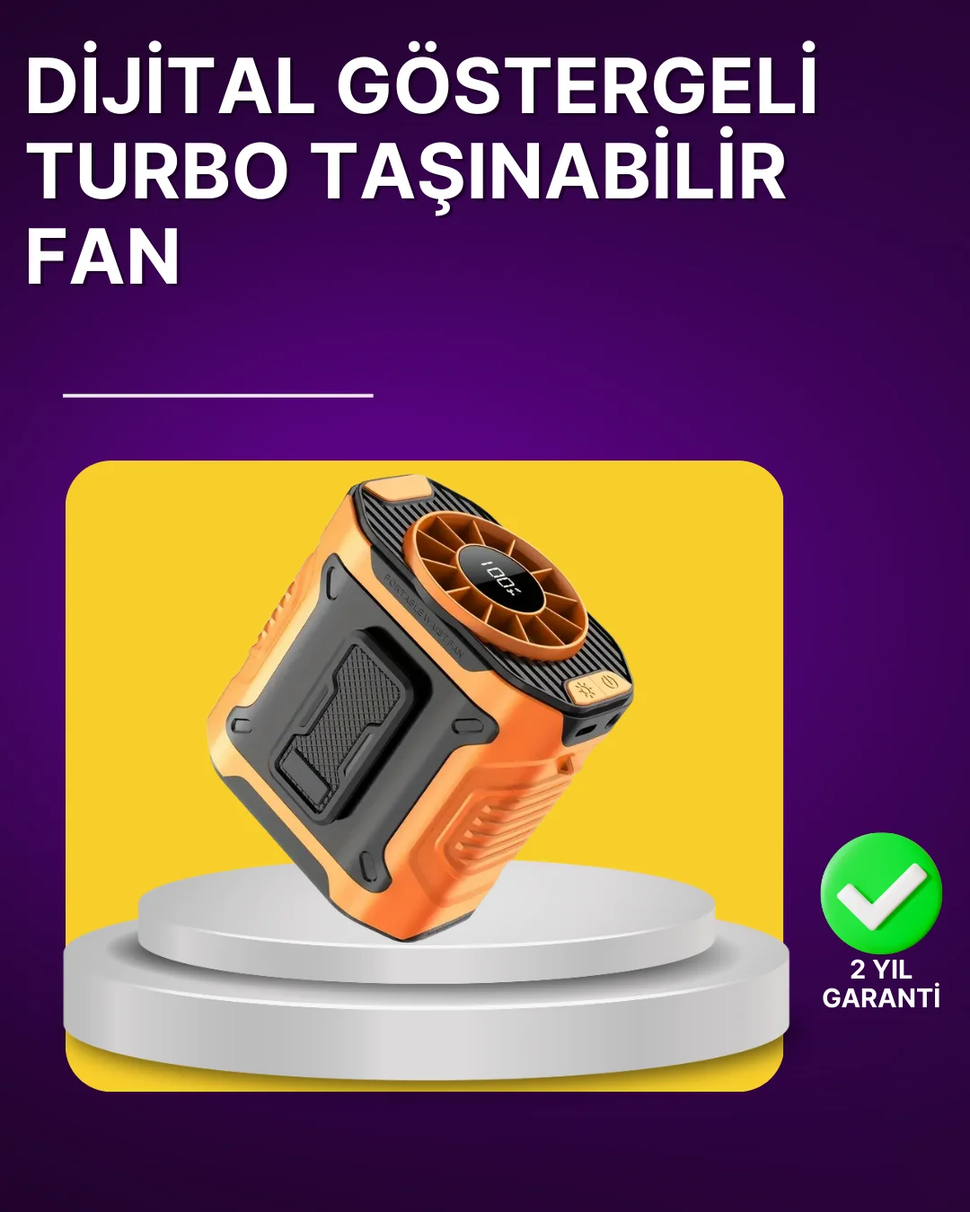 100 Kademeli Hız Ayarlı Taşınabilir Bel ve Boyun Fanı Fiyatı, Yorumları ve Özellikleri