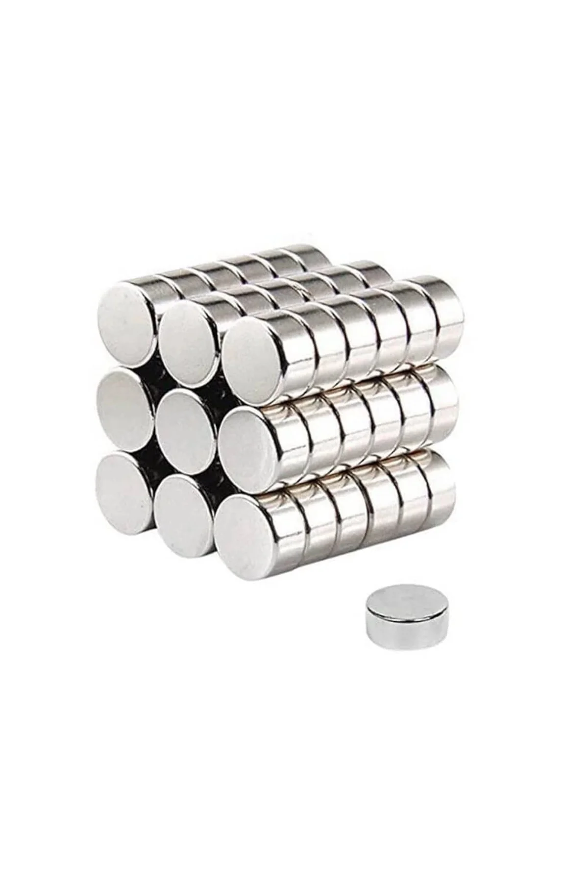 100 Lü 8x3mm Yuvarlak Neodyum Mıknatıs 100 Lü 8x3mm Yuvarlak Neodyum Mıknatıs