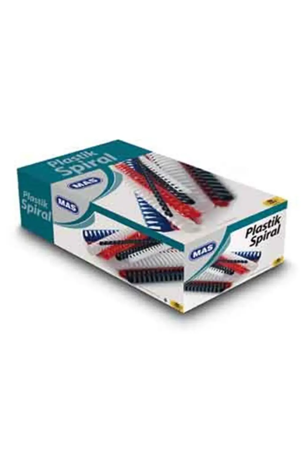 100 Lü Beyaz 18mm Plastik Spiral