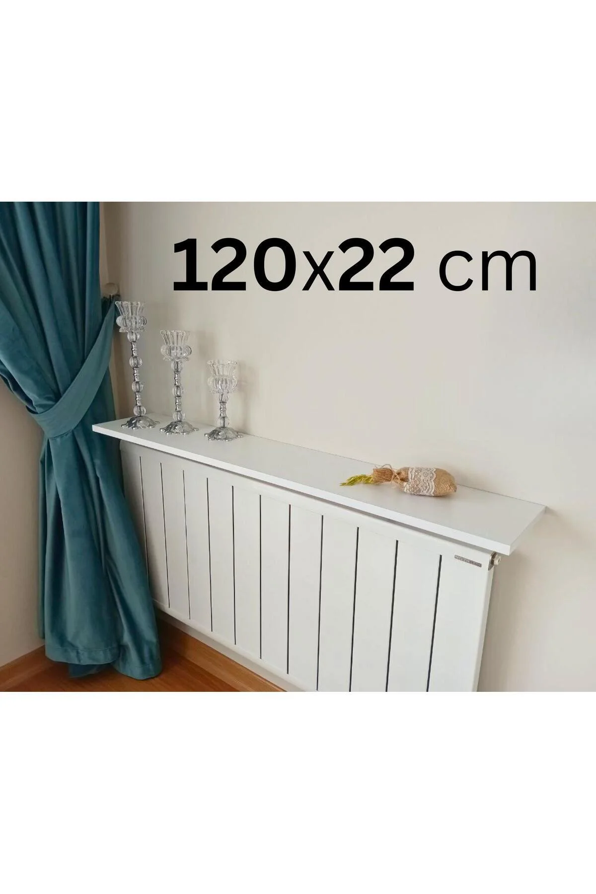%100 MDF Petek Üstü Raf | Dresuar | Montajsız Kalorifer Üstü Raf 