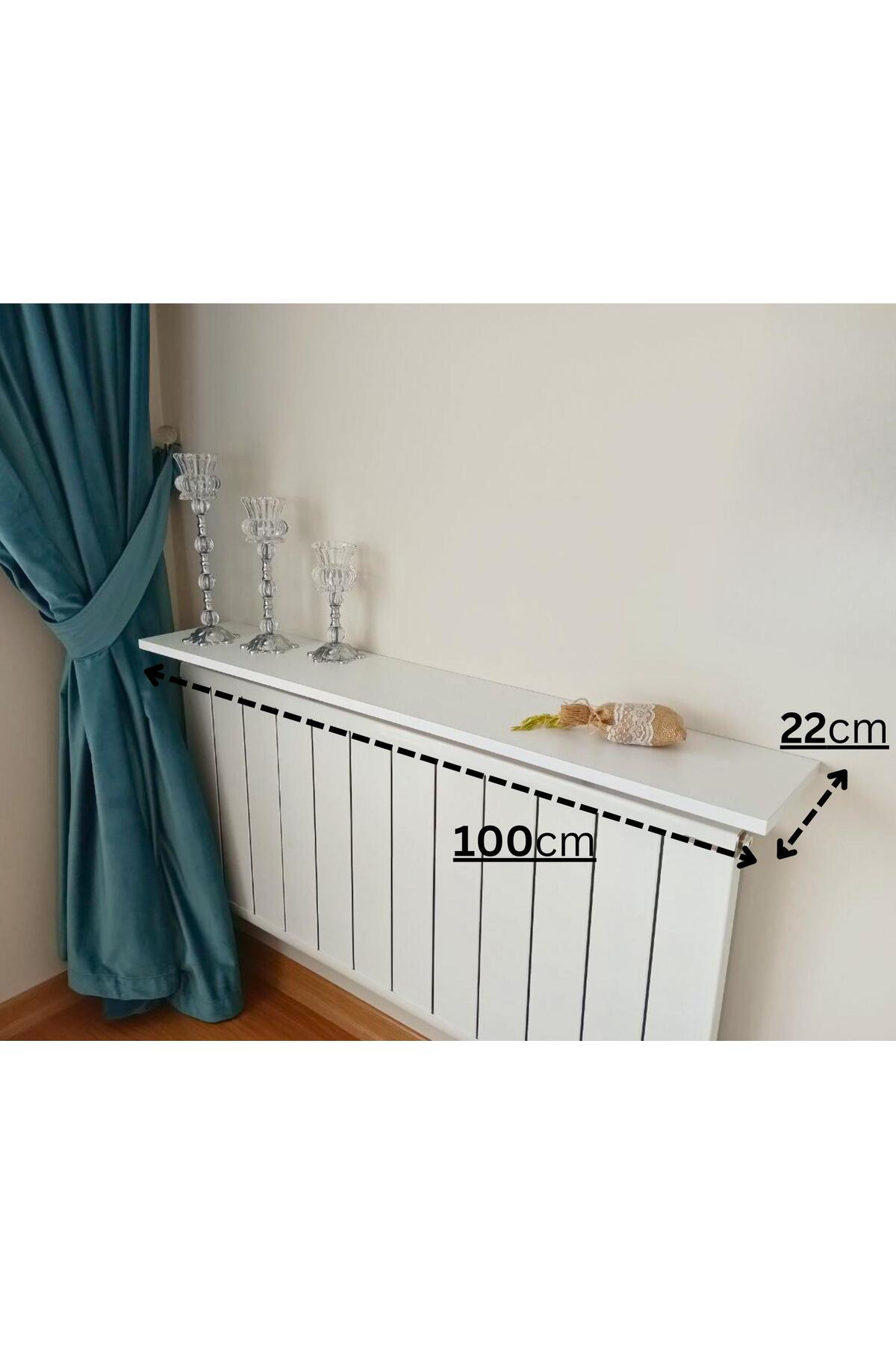 Mismuka %100 Mdf Petek Üstü Raf | Dresuar | Montajsiz Kalorifer Üstü Raf