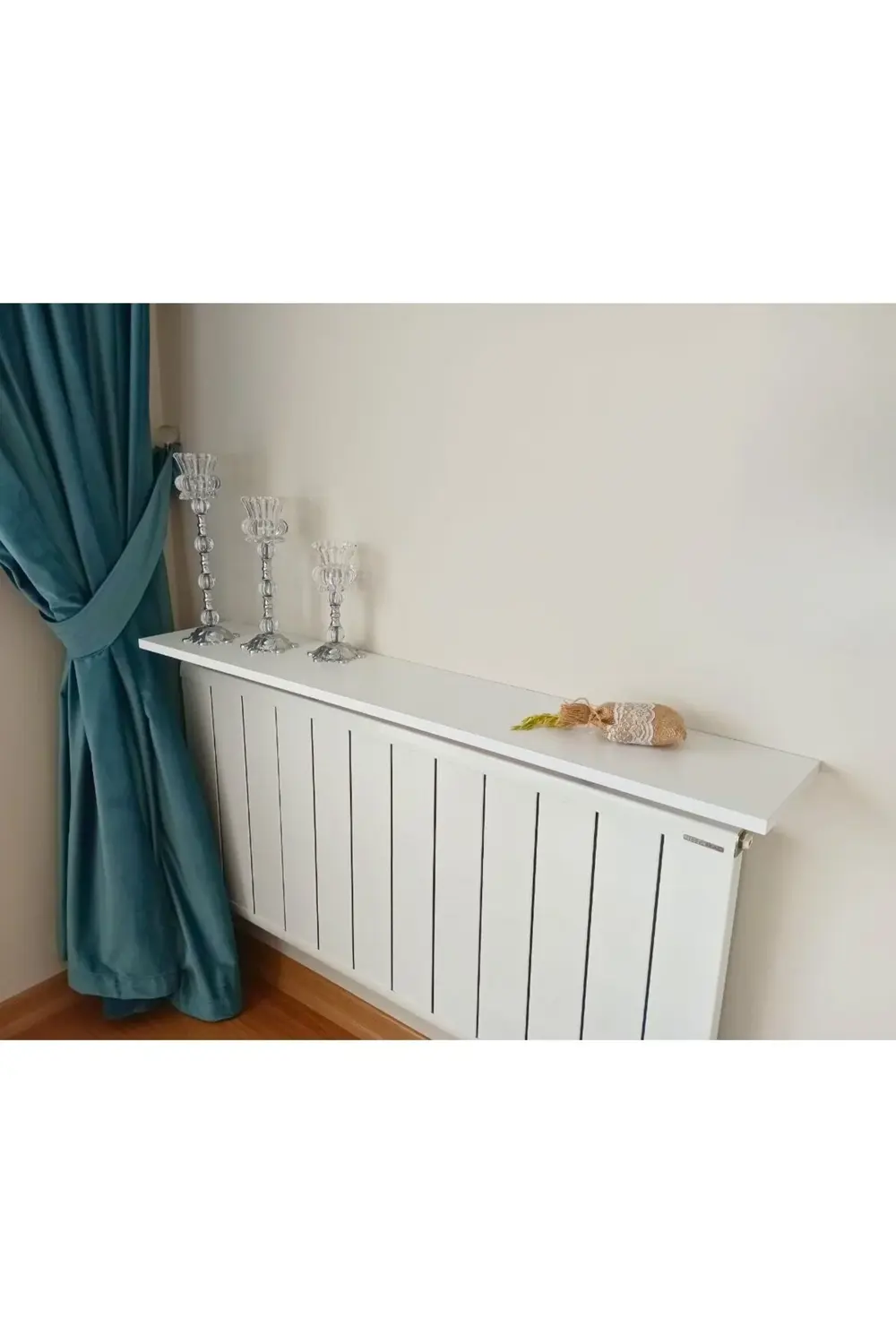 %100 MDF Petek Üstü Raf | Dresuar | Montajsız Kalorifer Üstü Raf