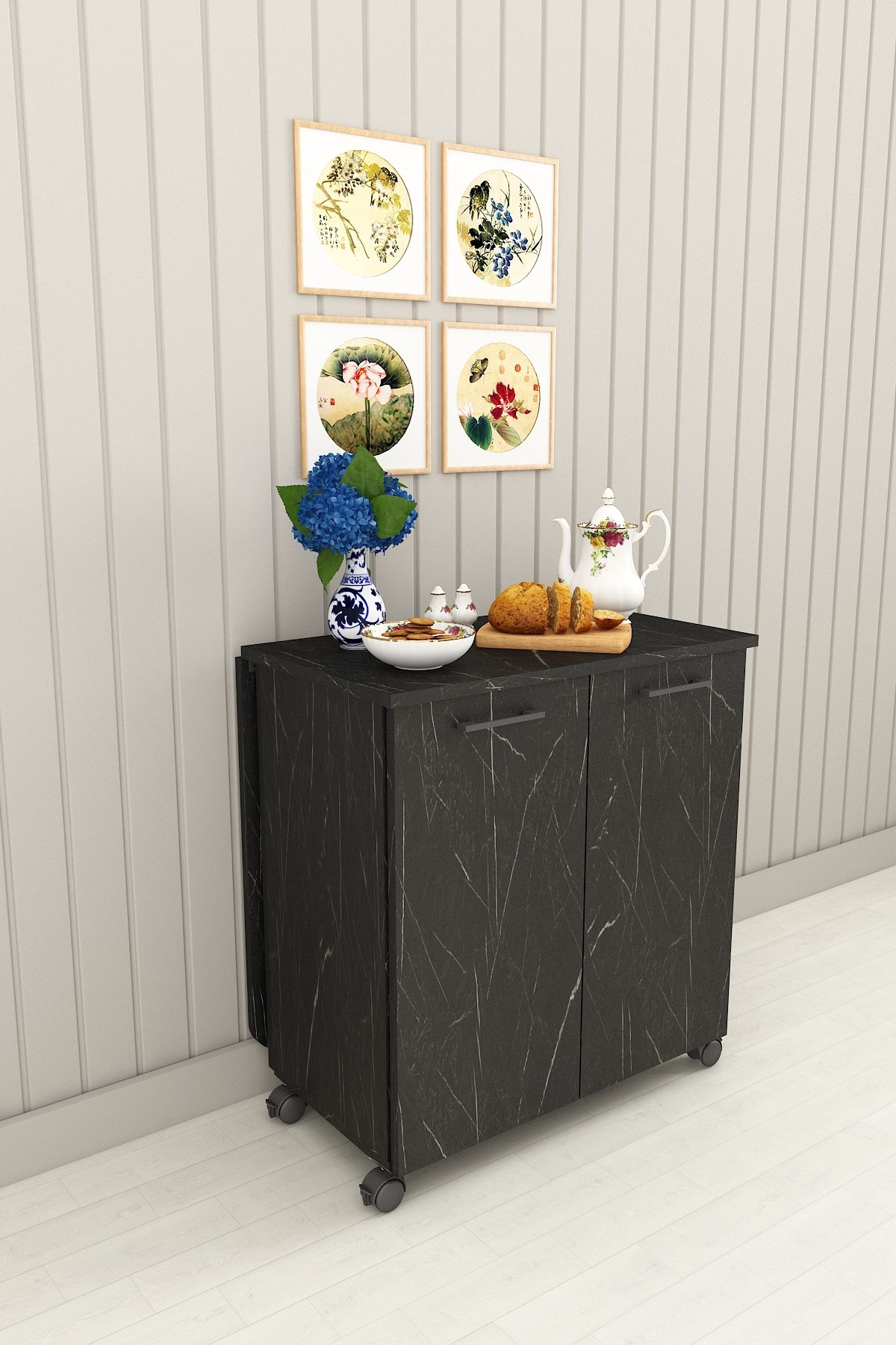 %100 Mdflam 105cm Mutfak Adası Yemek Masası Kahve Köşesi ROYAL ME