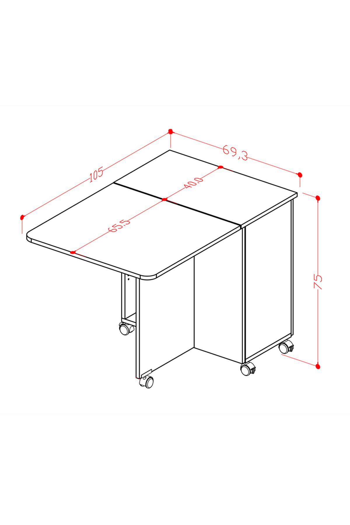 %100 Mdflam 105cm Mutfak Adası Yemek Masası Kahve Köşesi SİDON %100 Mdflam 105cm Mutfak Adası Yemek Masası Kahve Köşesi SİDON