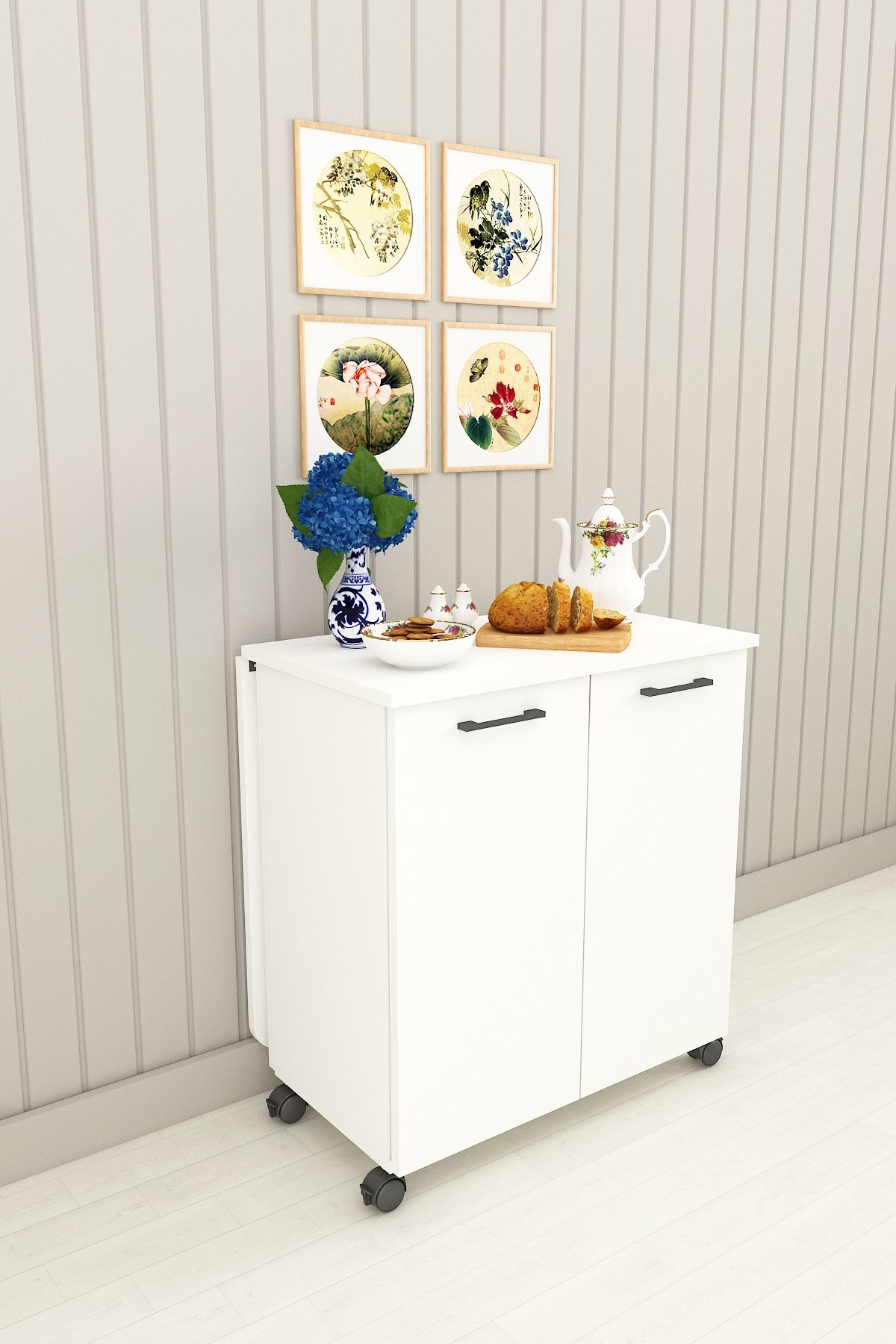 %100 Mdflam 105cm Mutfak Adası Yemek Masası Kahve Köşesi MA-01 BE