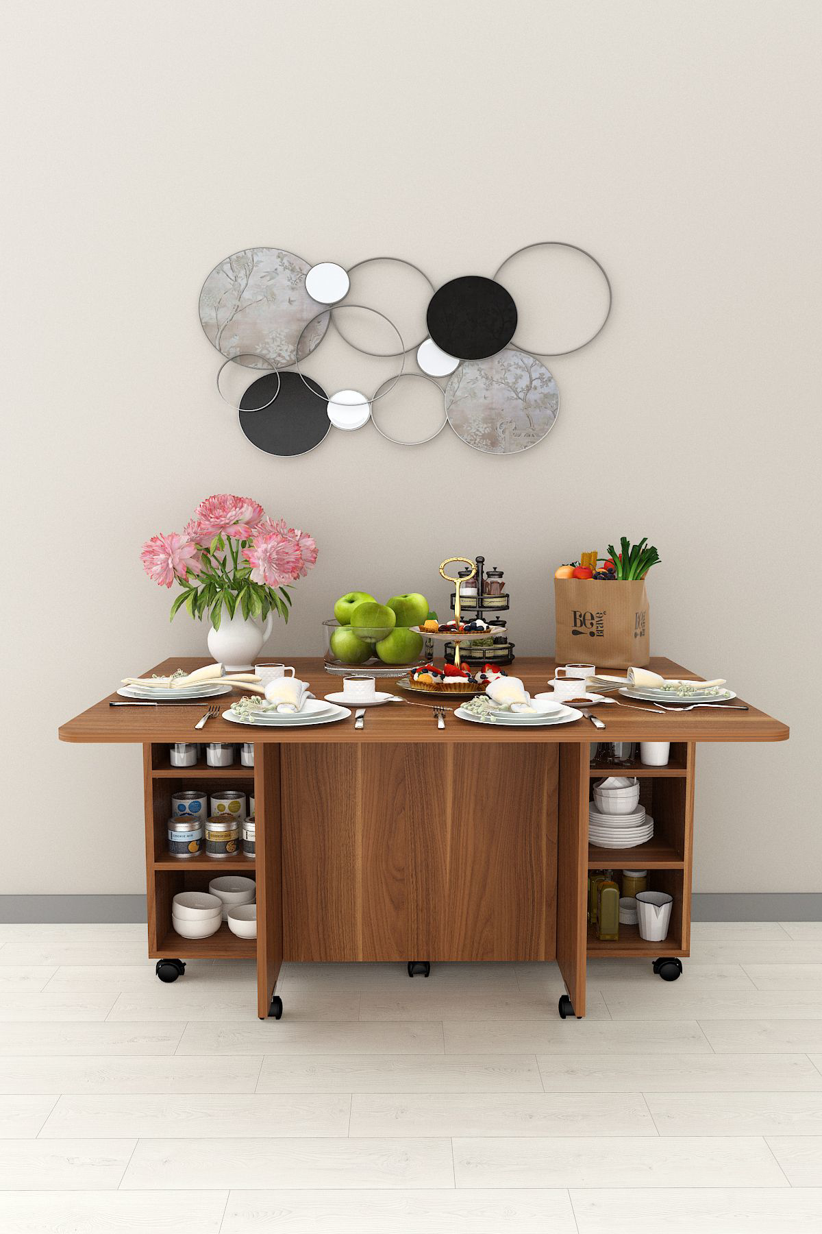 %100 MDFLAM Mutfak Adası Yemek Masası Kahve Köşesi MA-02 NEVADA