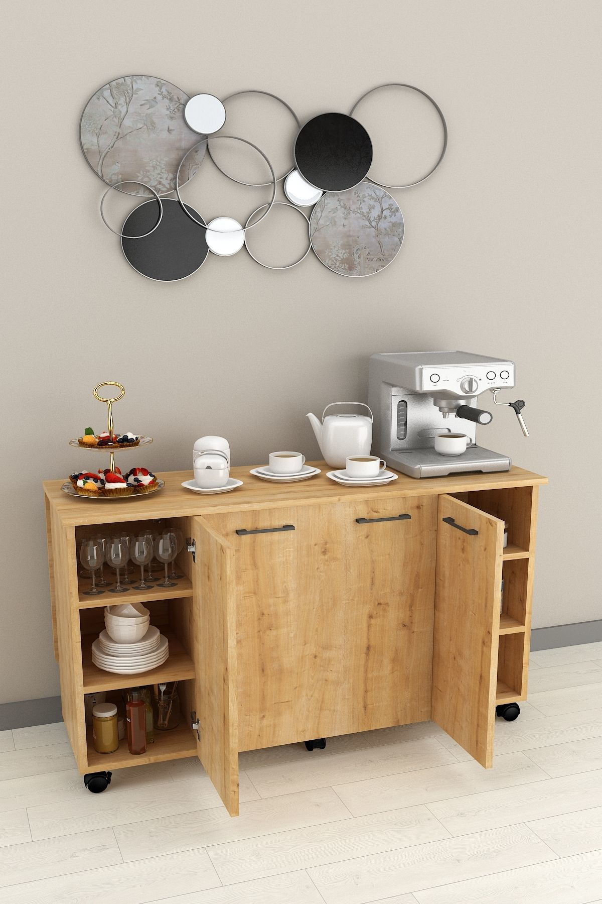 %100 Mdflam Mutfak Adası Yemek Masası Kahve Köşesi MA-02 SAFİR ME