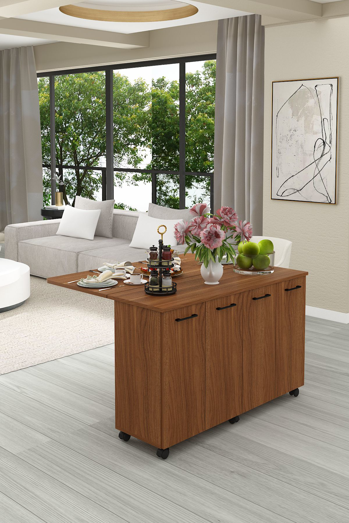 %100 MDFLAM Mutfak Adası Yemek Masası Kahve Köşesi MA-02 NEVADA