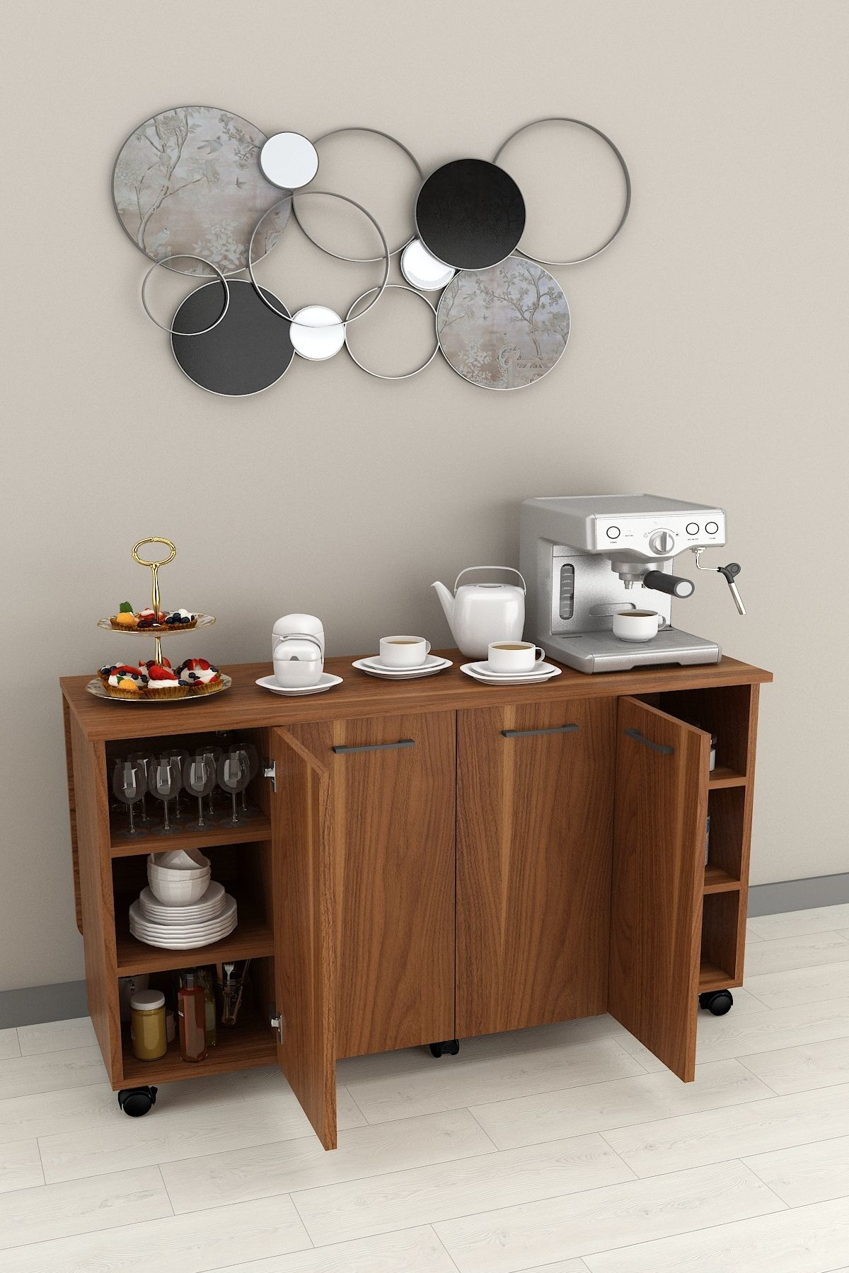 %100 MDFLAM Mutfak Adası Yemek Masası Kahve Köşesi MA-02 NEVADA