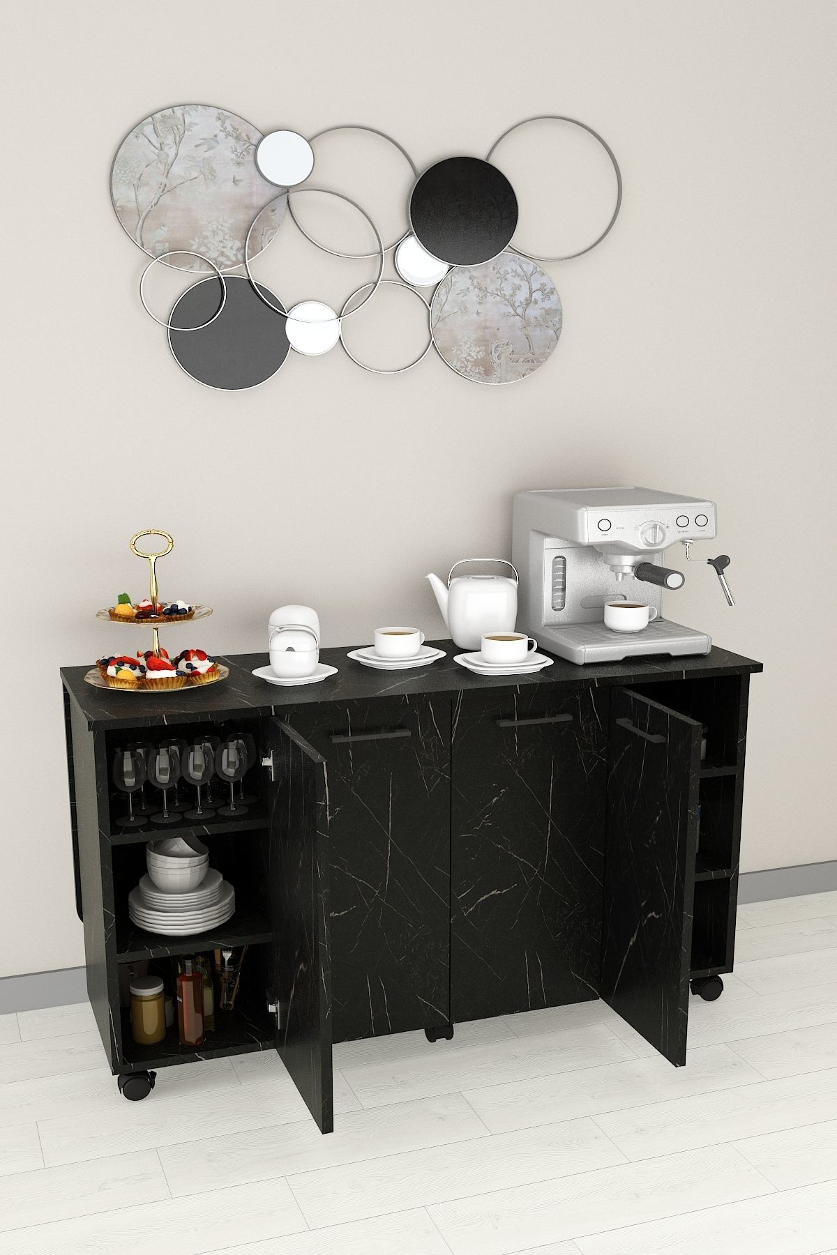 %100 Mdflam Mutfak Adası Yemek Masası Kahve Köşesi MA-02 ROYAL ME